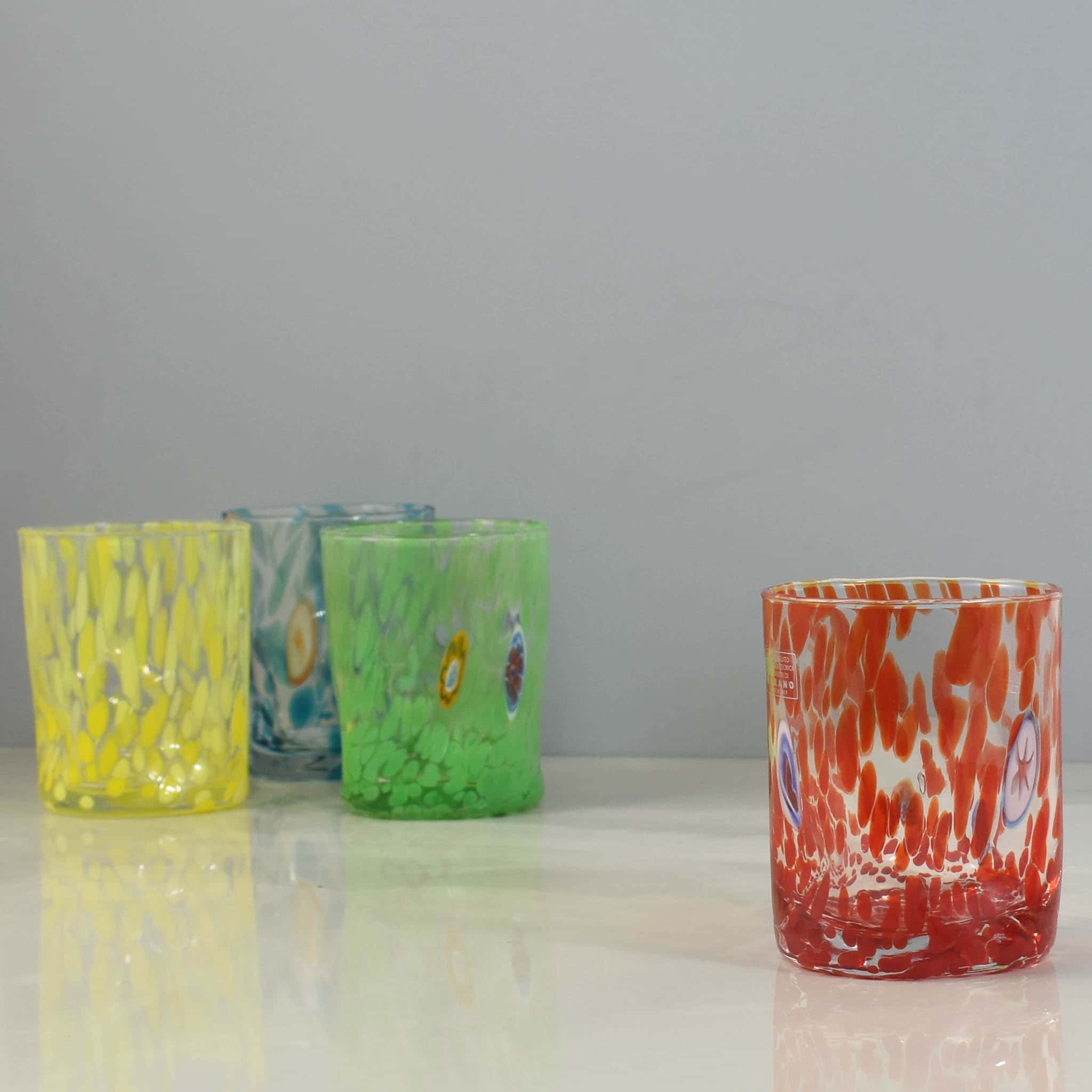 Murano Glass Tumbler, Orange - Image 6