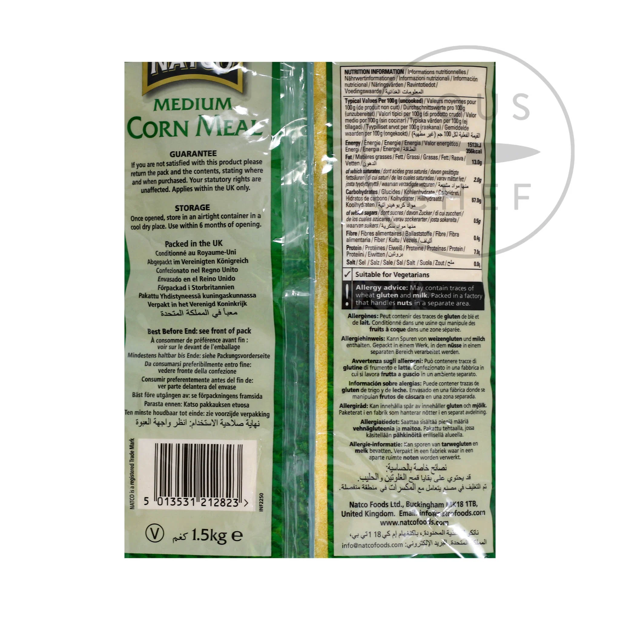 Natco Cornmeal Medium, 1.5kg - Image 2