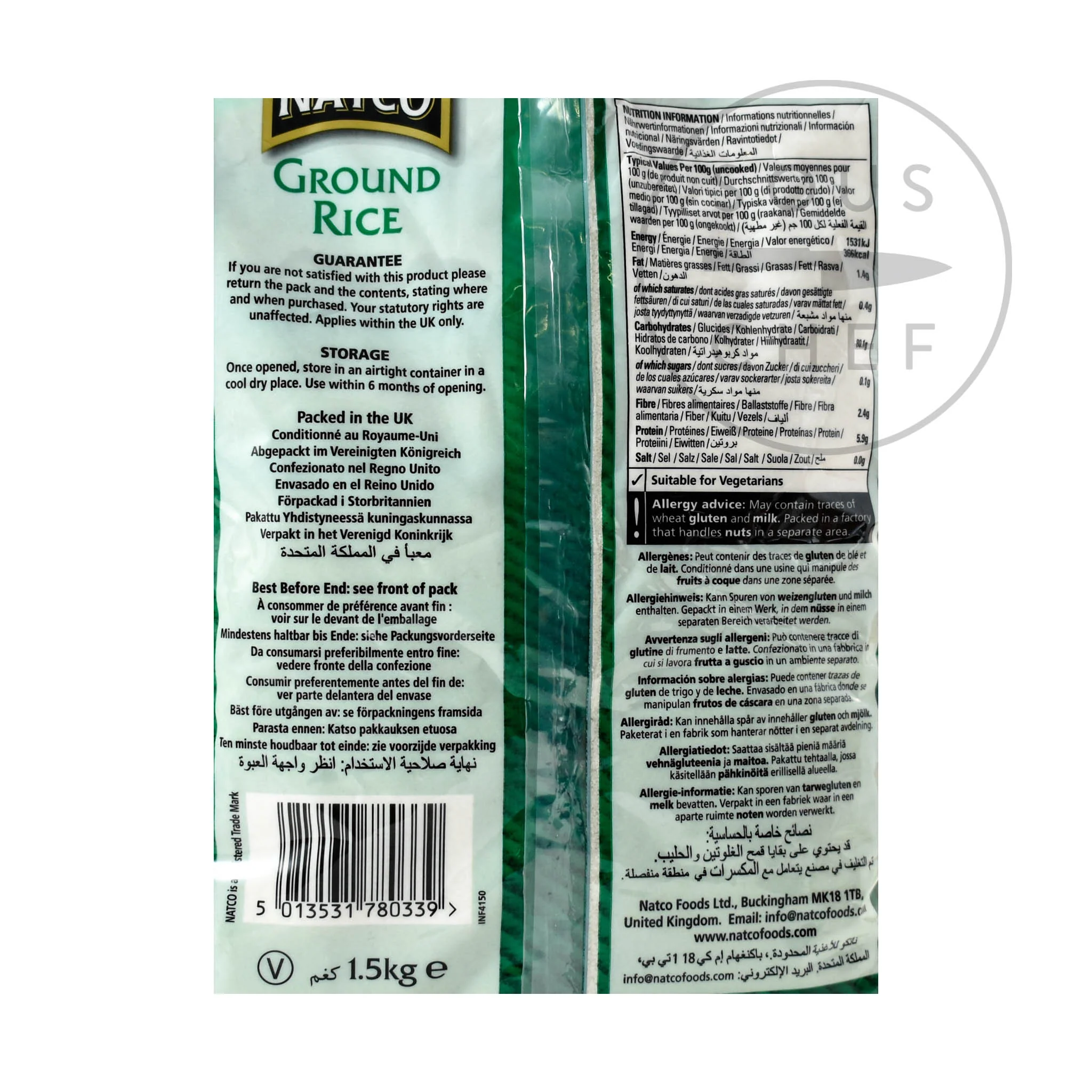 Short Dated Natco Ground Rice, 1.5kg - Image 2