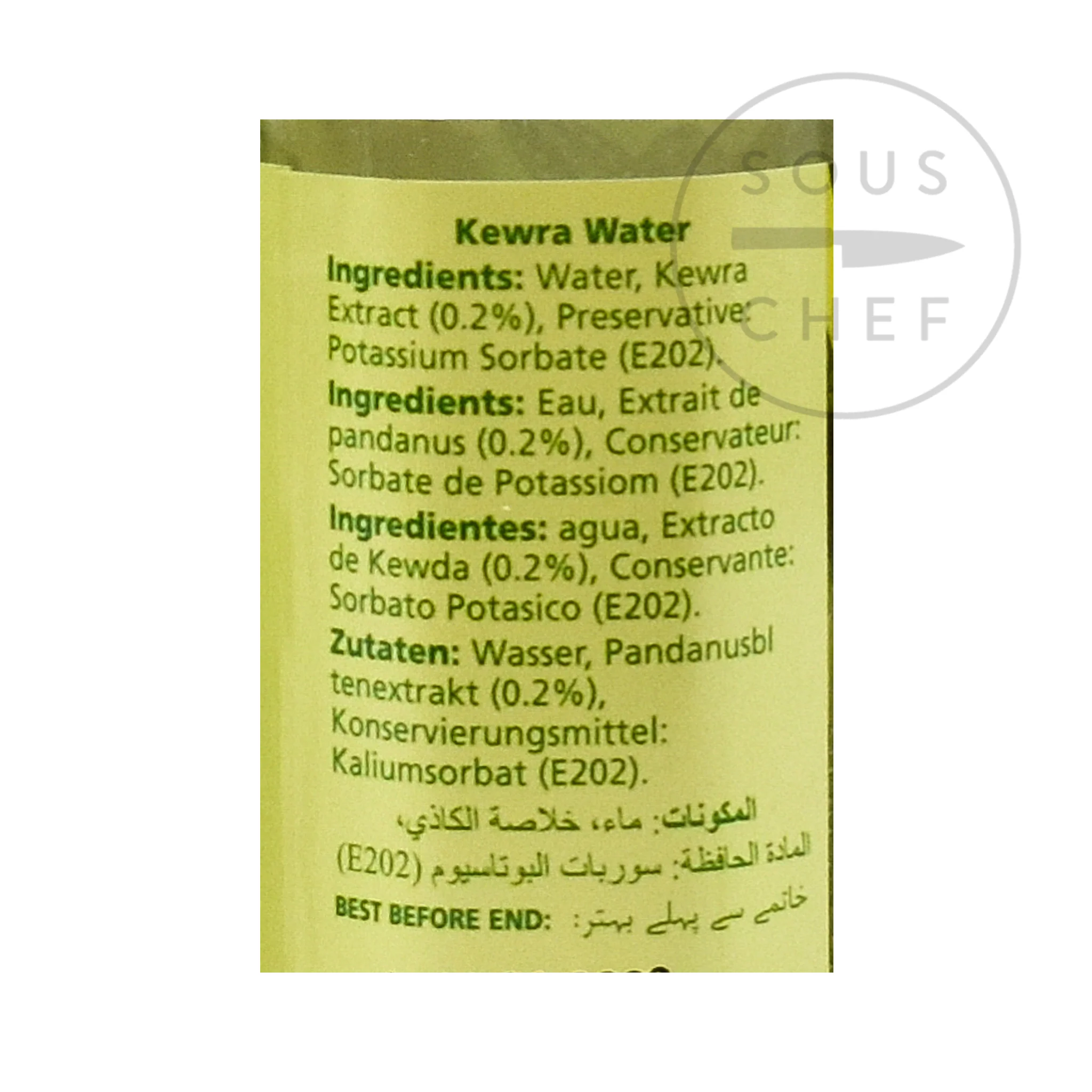 Kewra Water - Pandan Extract, 310ml - Image 2