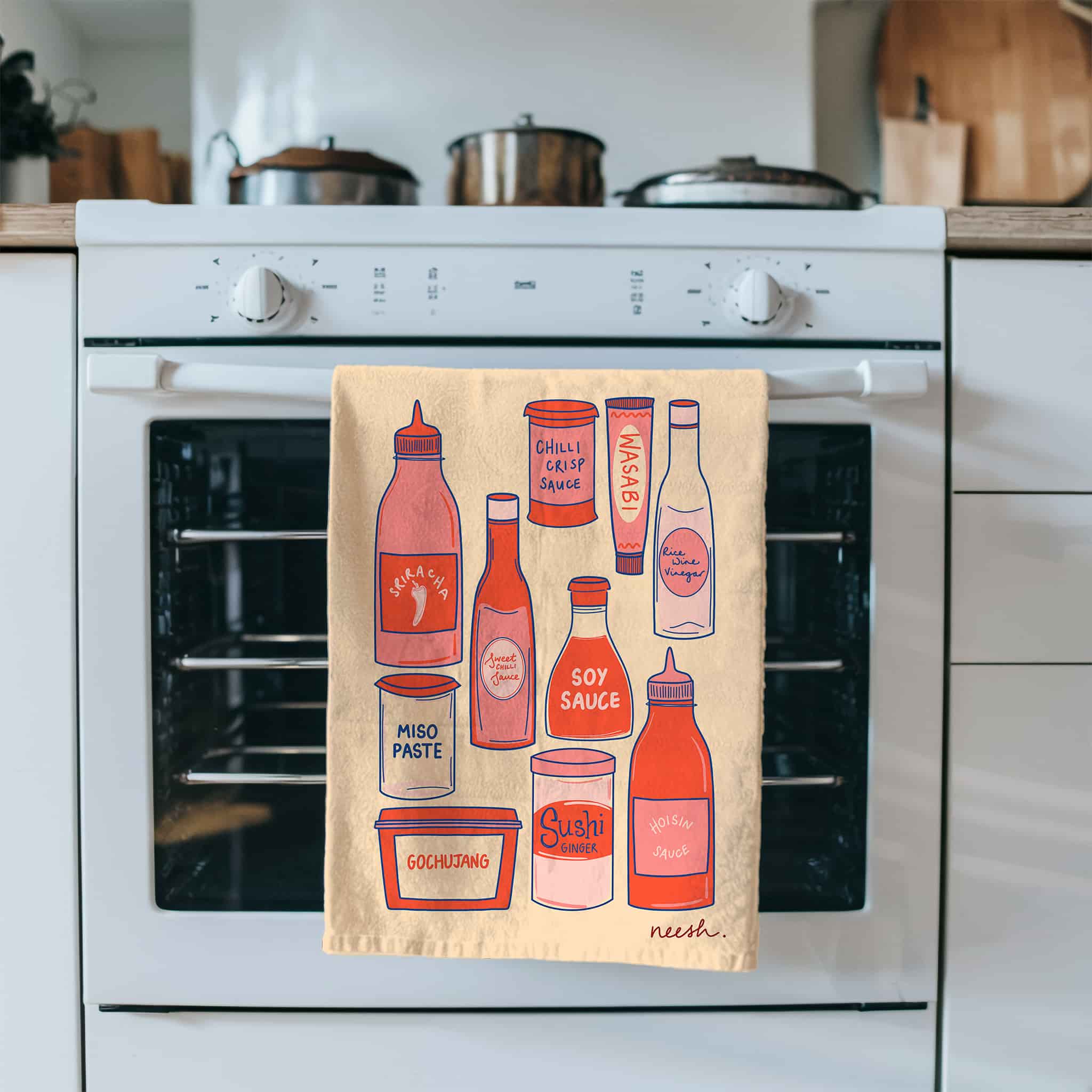 Neesh Home Saucy Tea Towel - Image 2