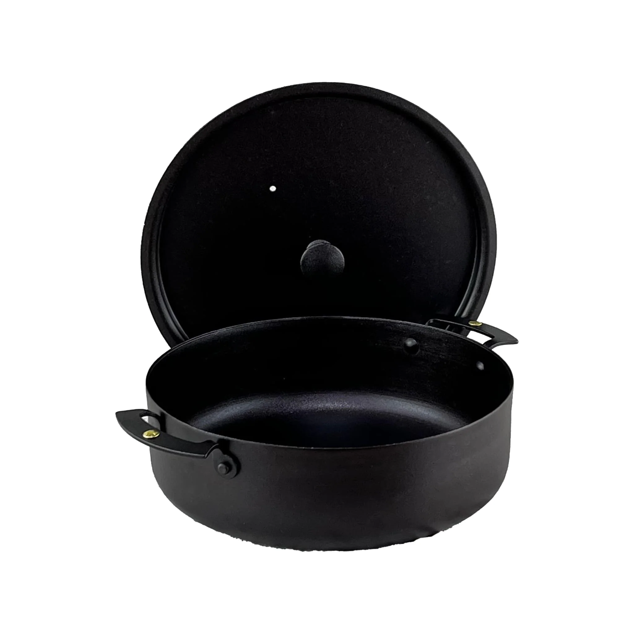 Netherton Foundry Spun Iron Prospector Saute Pan with Lid, 9"