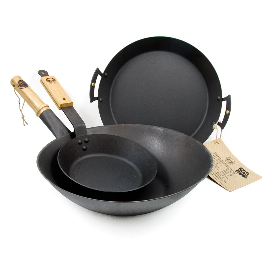 Netherton Foundry Spun Iron Wok 13" - Image 2