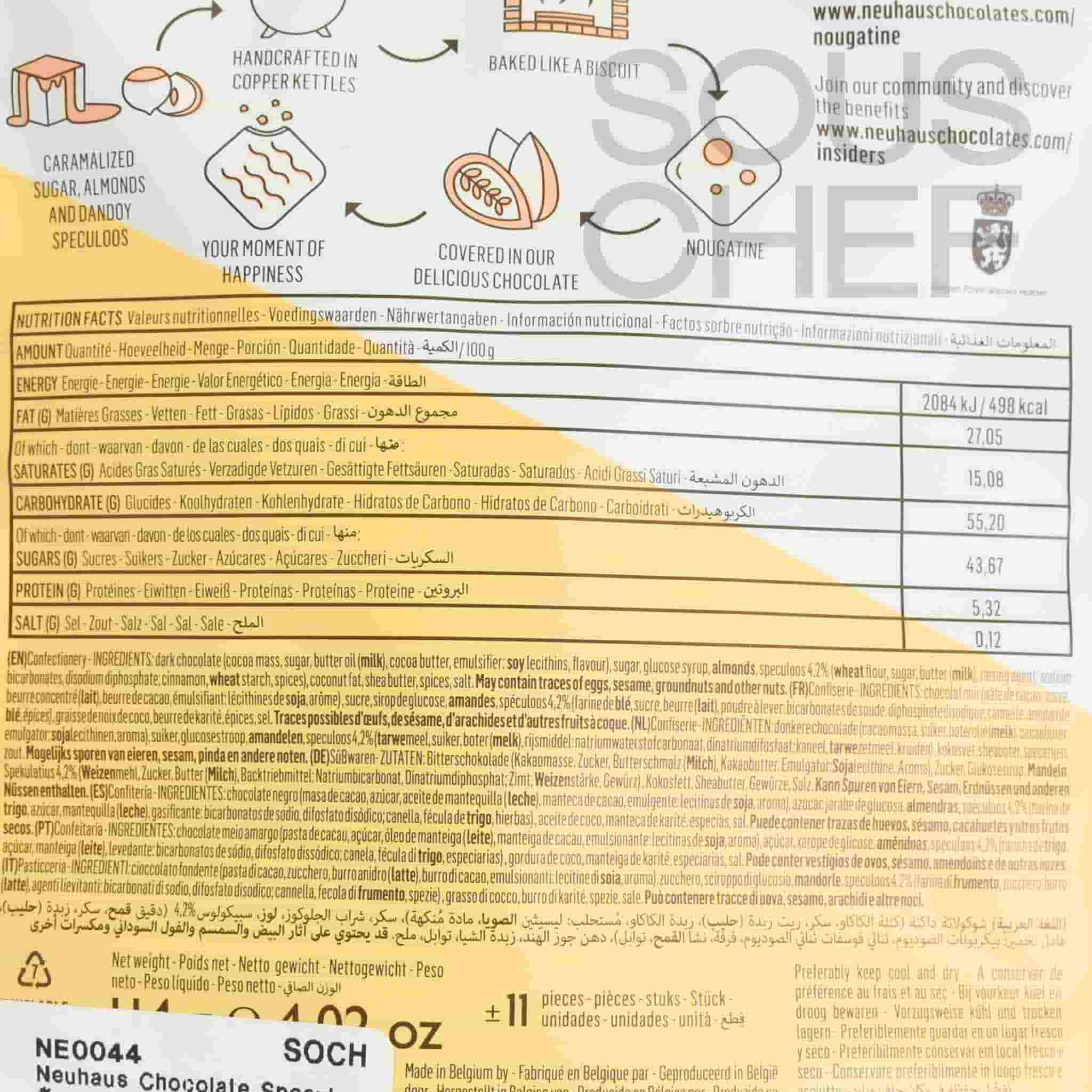 Neuhaus Chocolate Speculoos Thins, 114g - Image 2