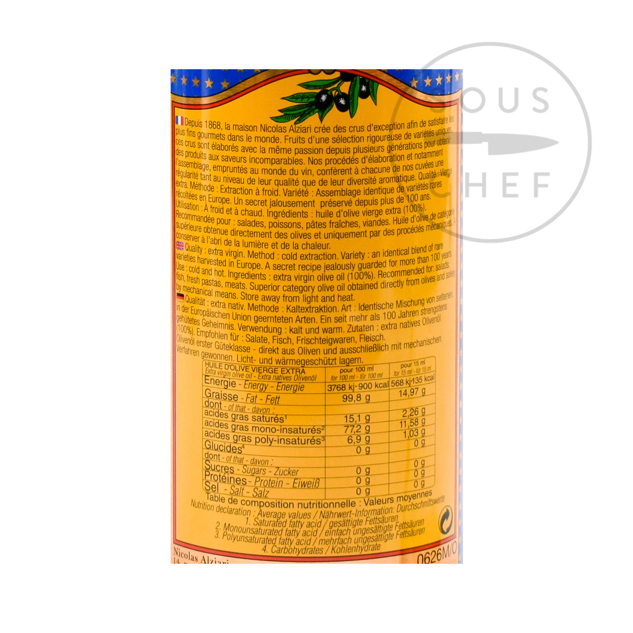 Nicolas Alziari Fruity & Soft Cuvee Prestige Olive Oil - Image 5