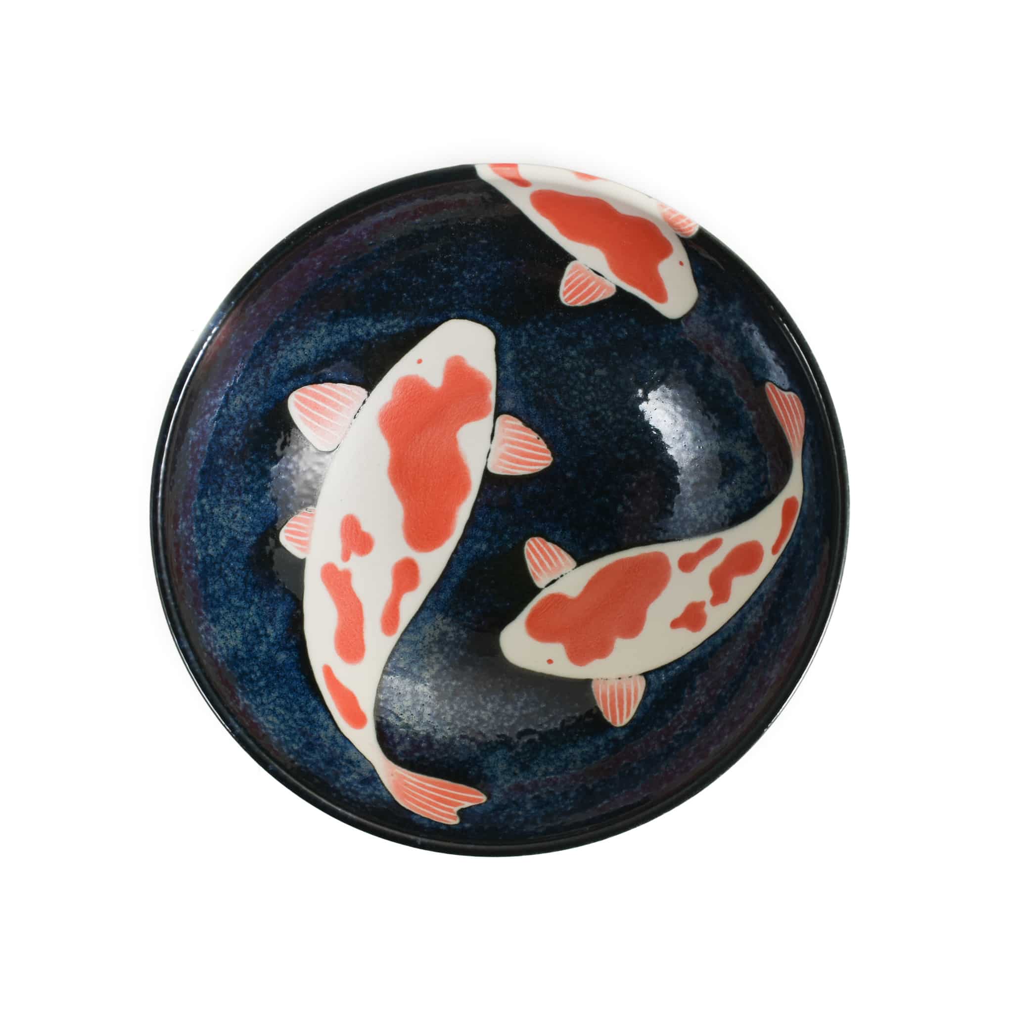Nishikigoi Shallow Noodle Bowl, 21.5cm