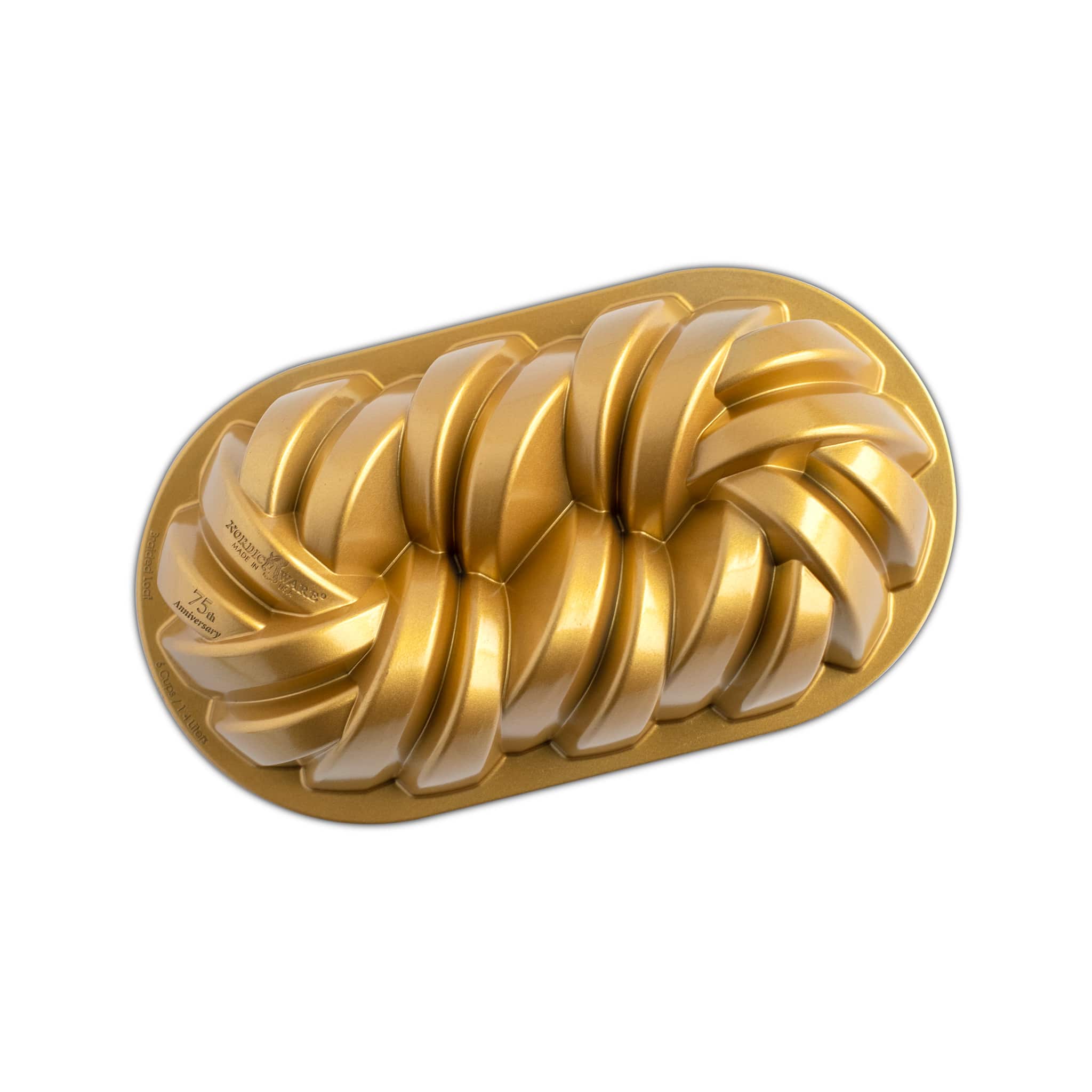 NordicWare Gold Braided Loaf Pan - Image 2