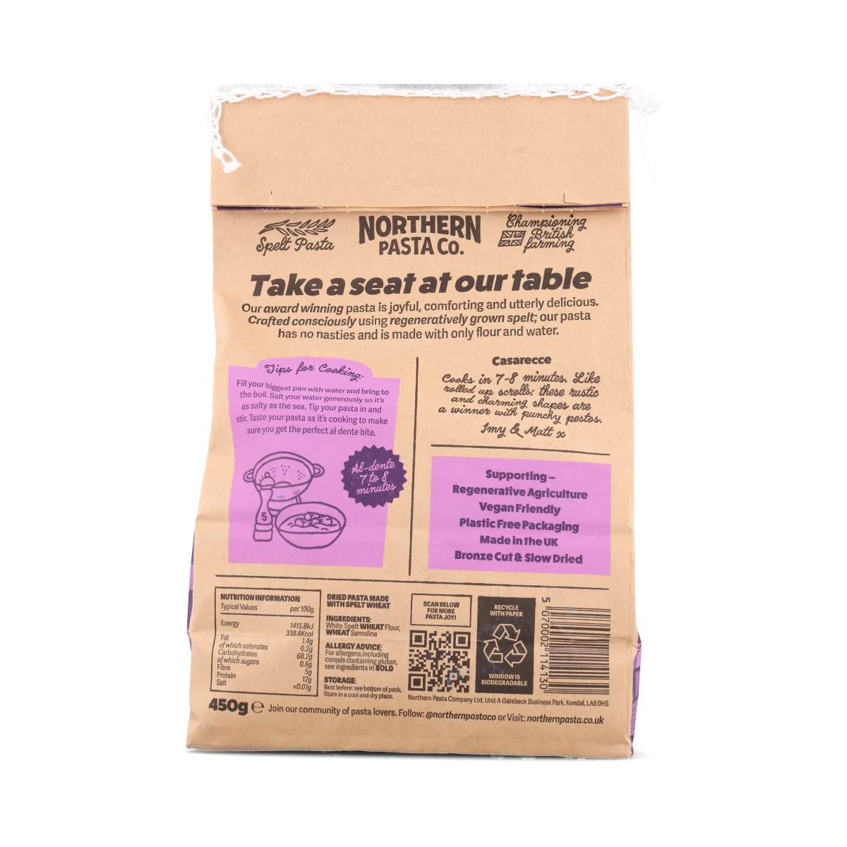 Northern Pasta Co. Casarecce, 450g - Image 3