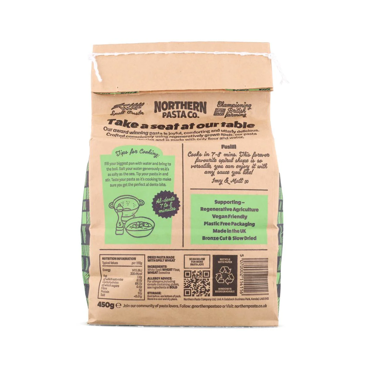Northern Pasta Co. Fusilli, 450g - Image 3