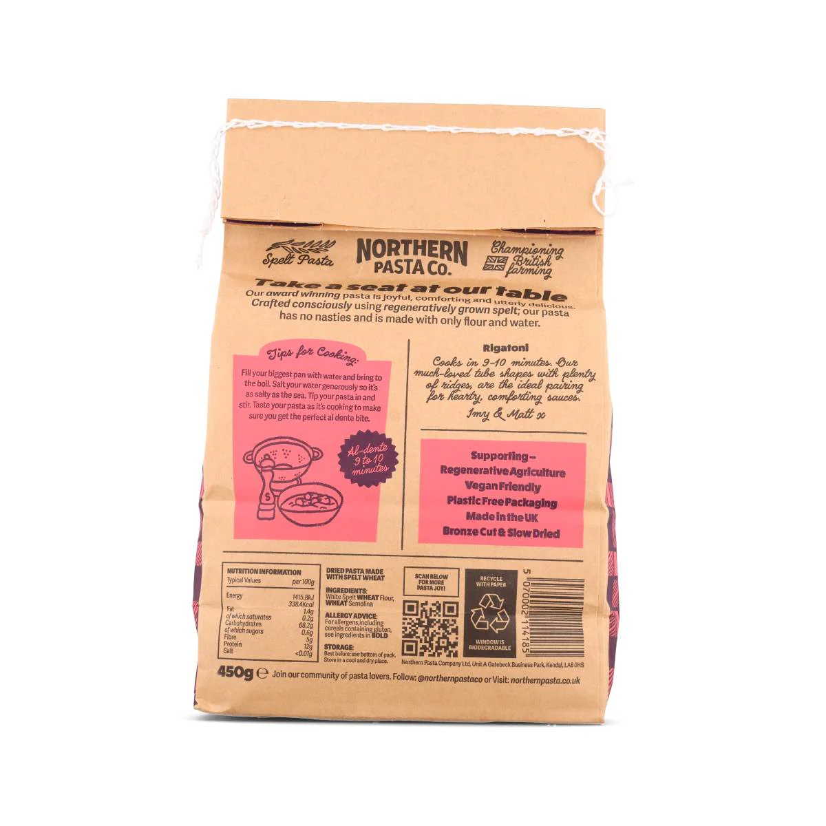 Northern Pasta Co. Rigatoni, 450g - Image 3
