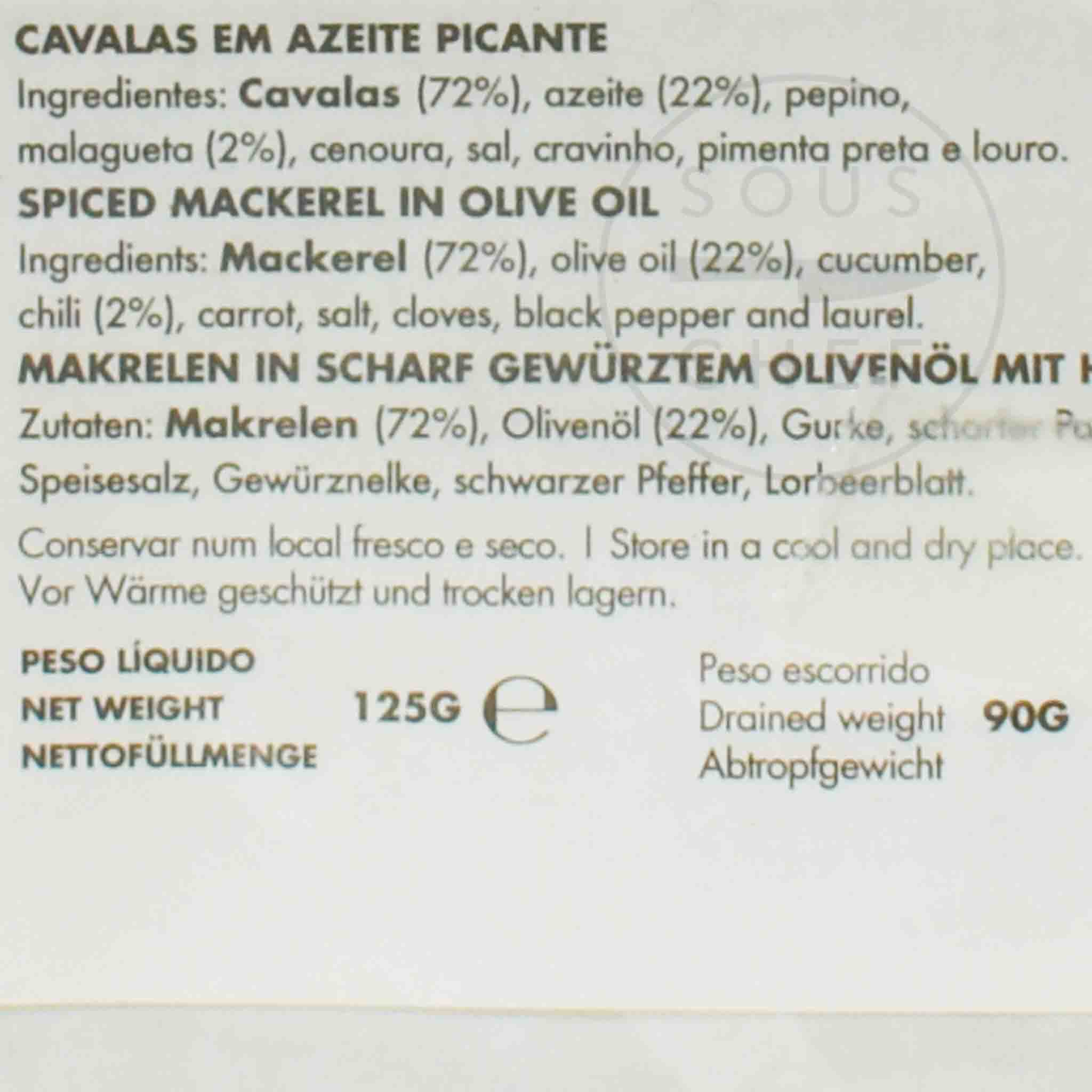 Nuri Mackerel in Olive Oil, Spicy 125g - Image 2