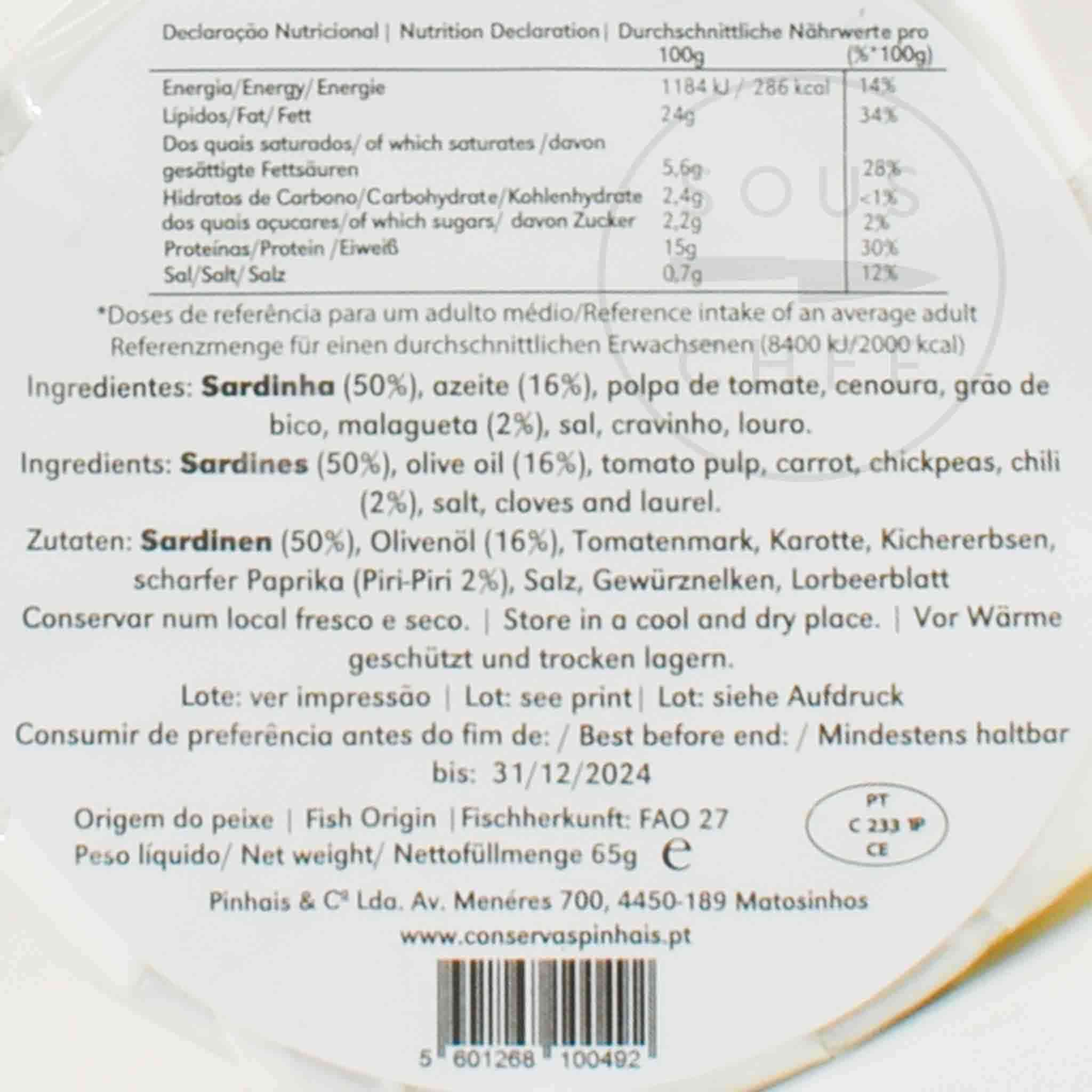 Nuri Sardine Pate in Olive Oil, Spicy 65g - Image 2