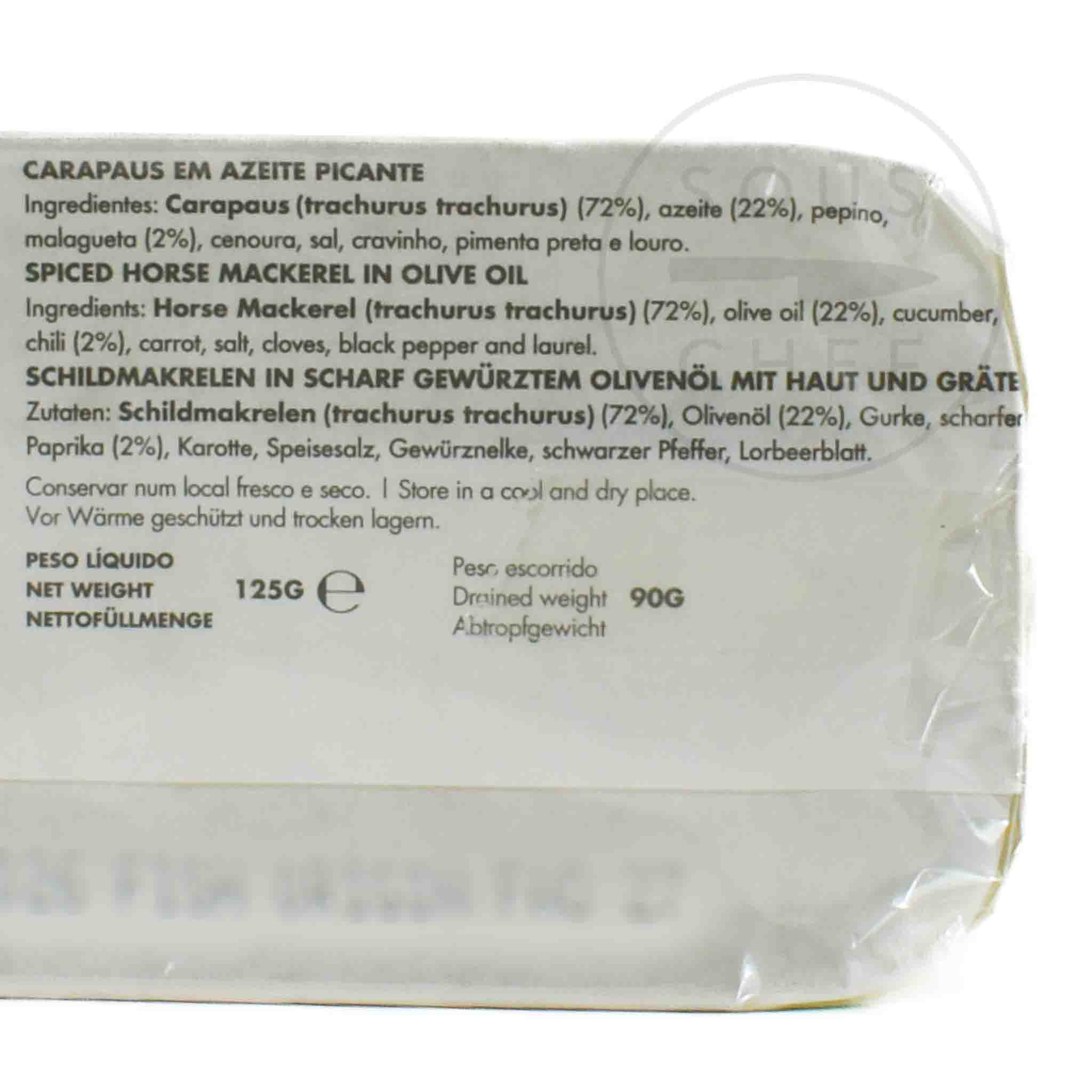 Nuri Spicy Horse Mackerel in Olive Oil, 125g - Image 2