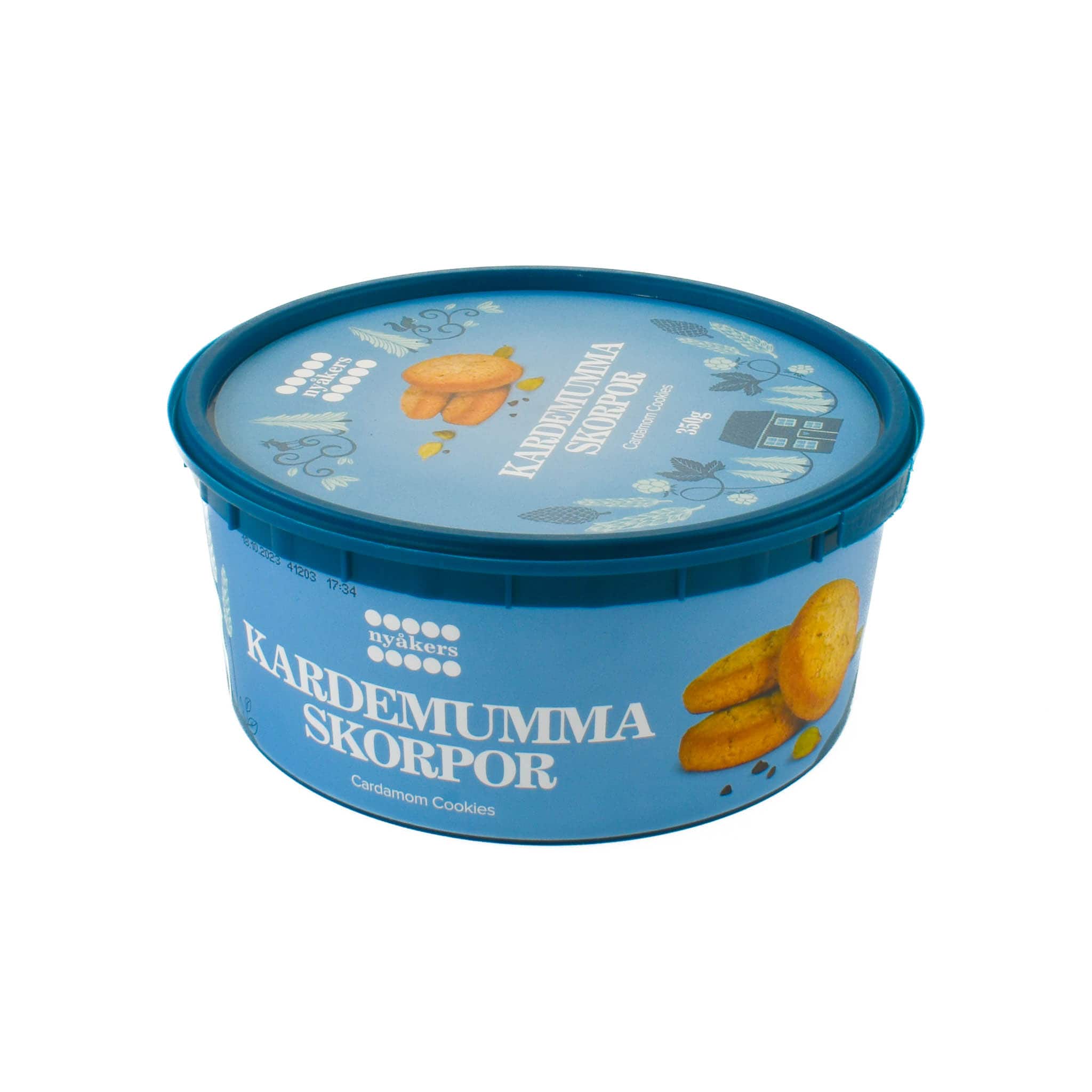 Nyakers Cardamon Cookies In Plastic Tub, 350g - Image 2