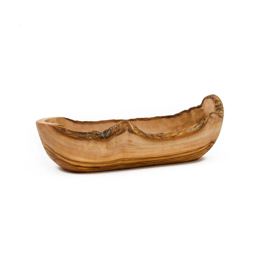 Olive Wood Rustic Serving Bowl, 27cm - Image 3