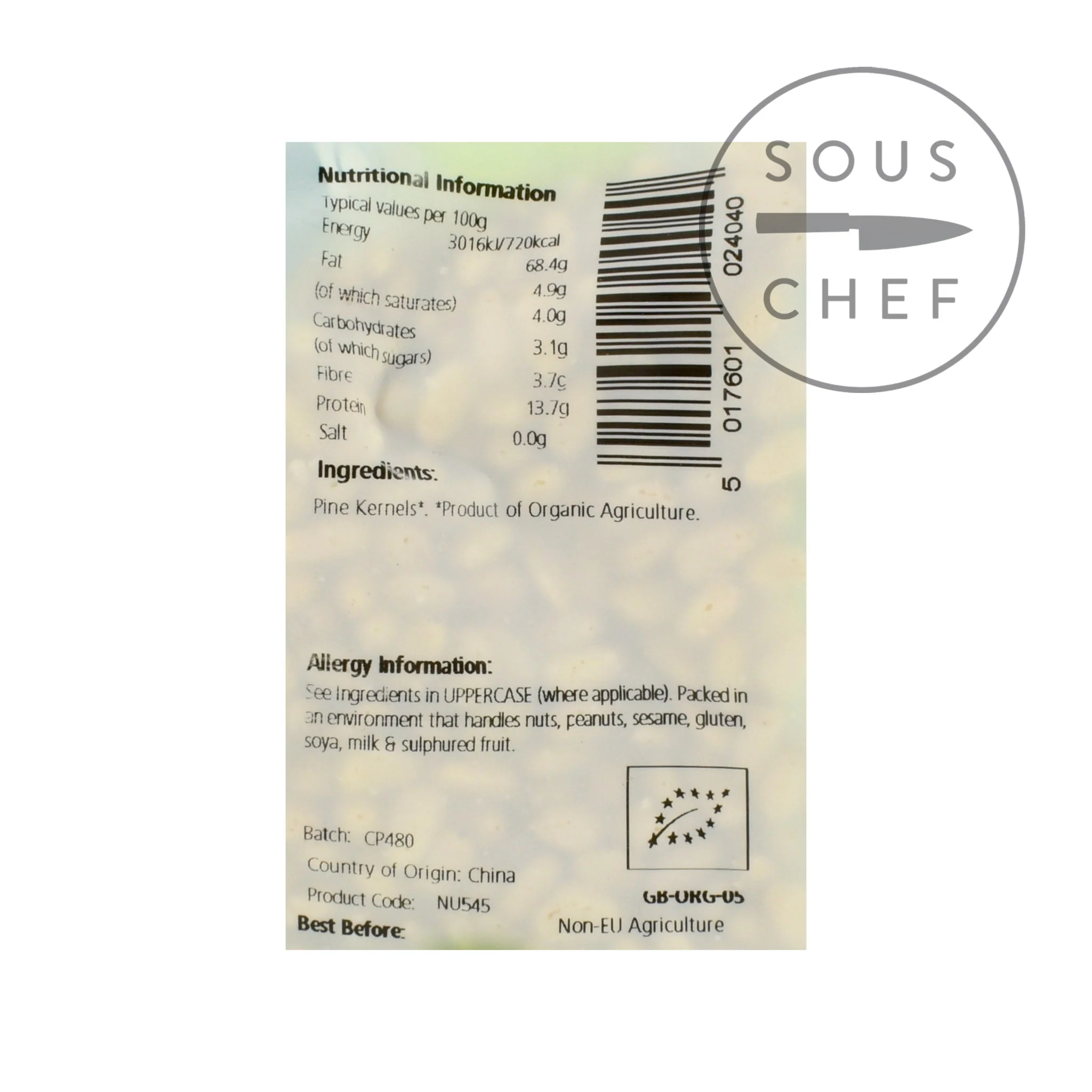 Organic Pine Kernels, 125g - Image 2