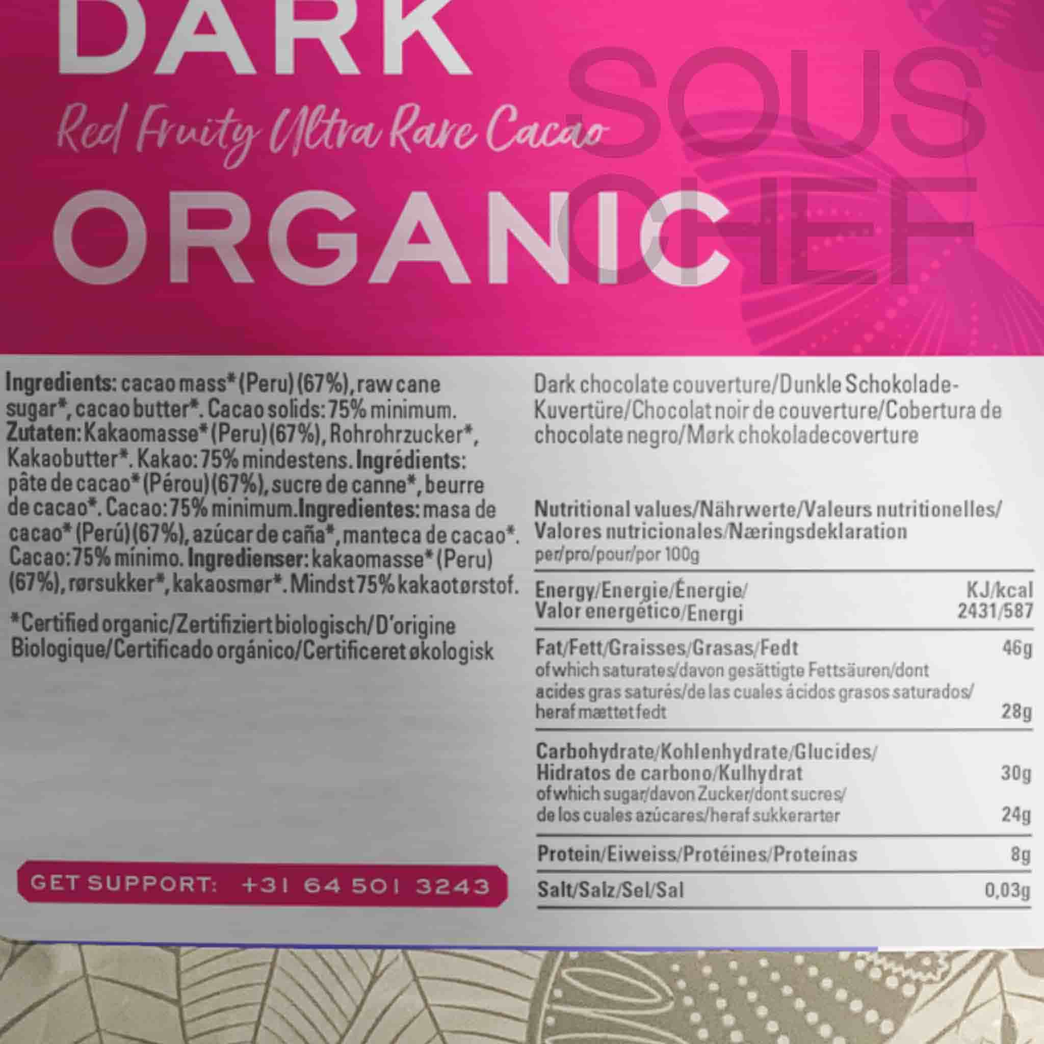 Original Beans 75% Piura Porcelana Dark Couverture Chocolate, 2kg - Image 3