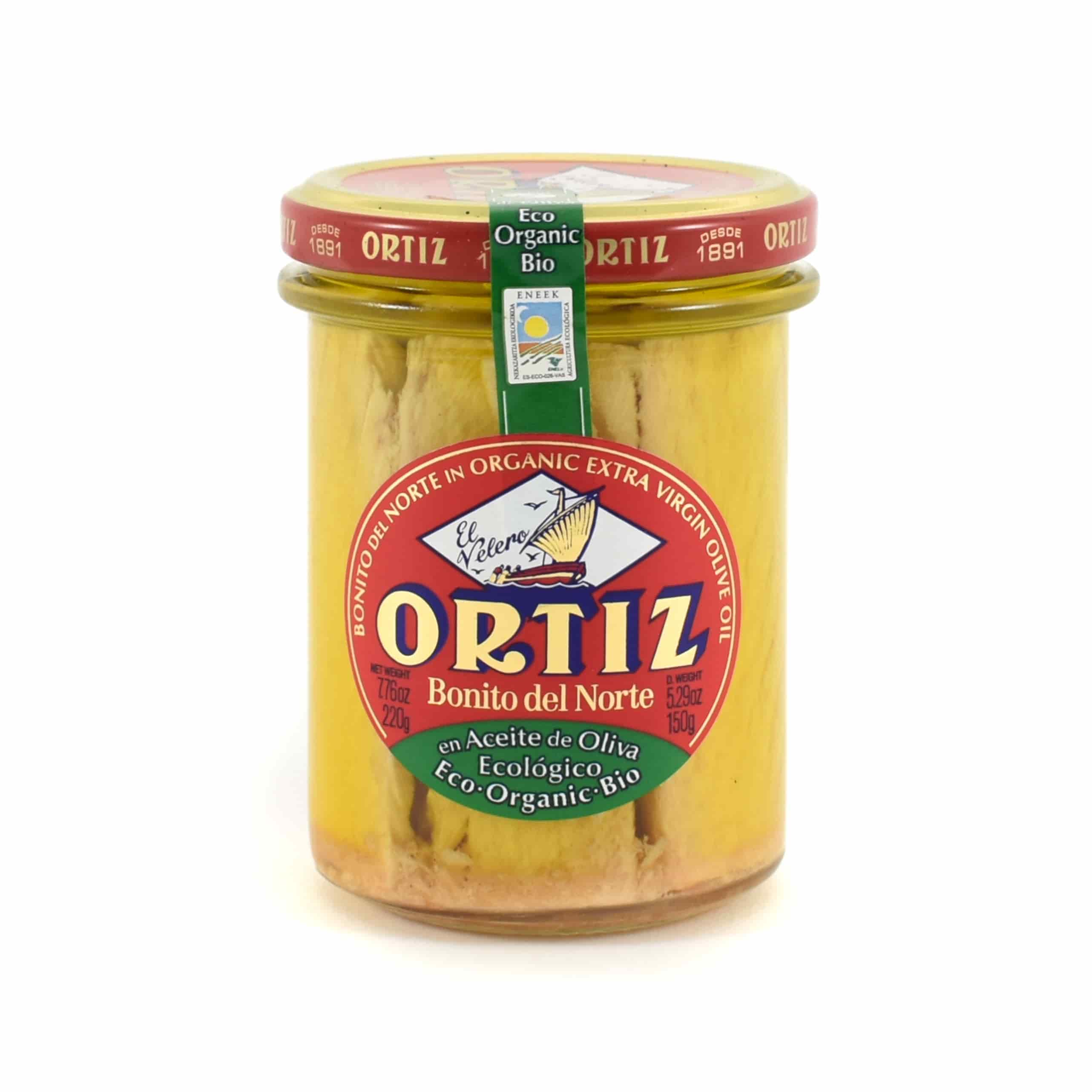 Ortiz Bonito Tuna in Organic Olive Oil, 220g