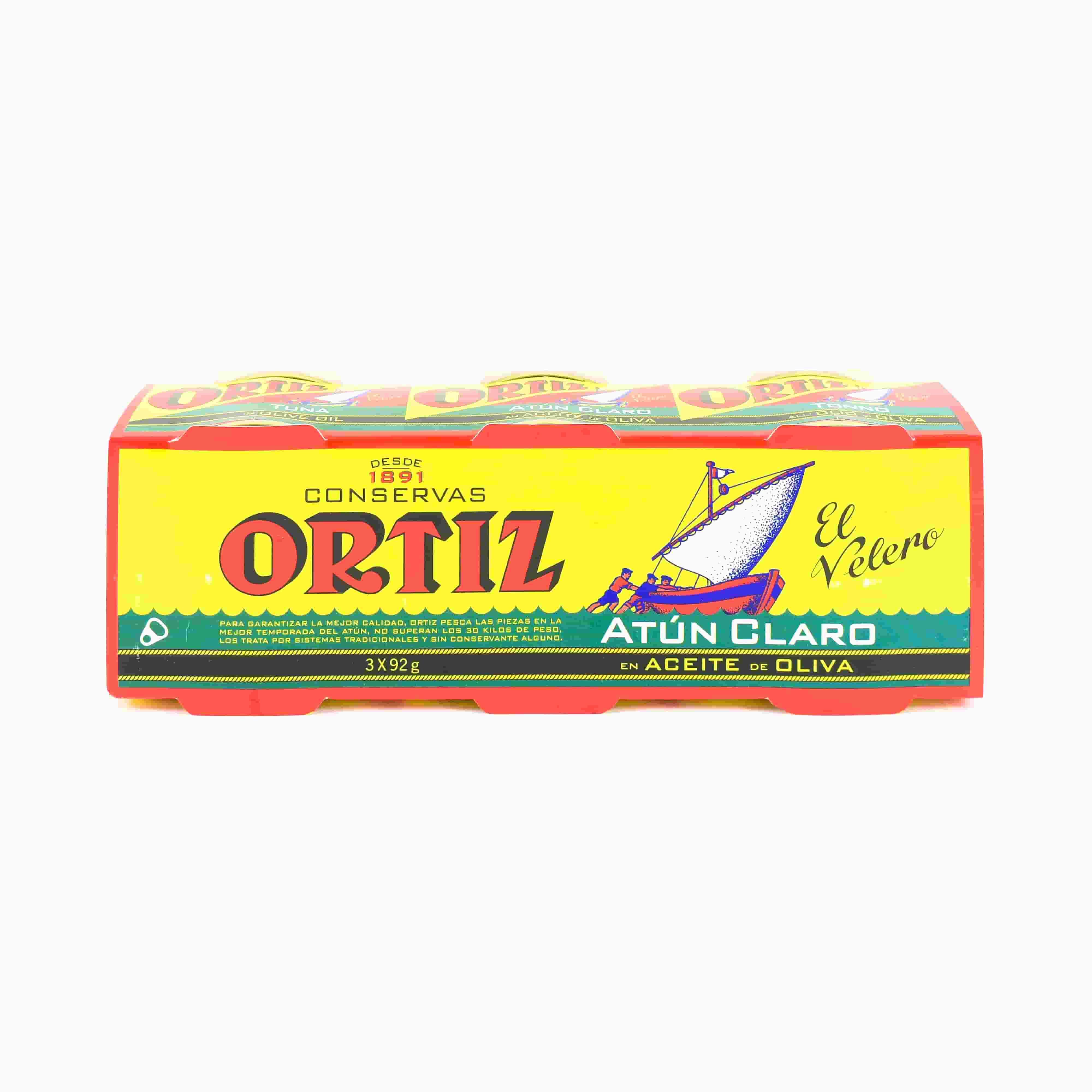 Ortiz Yellowfin Tuna in Olive Oil, 3 x 92g Multipack