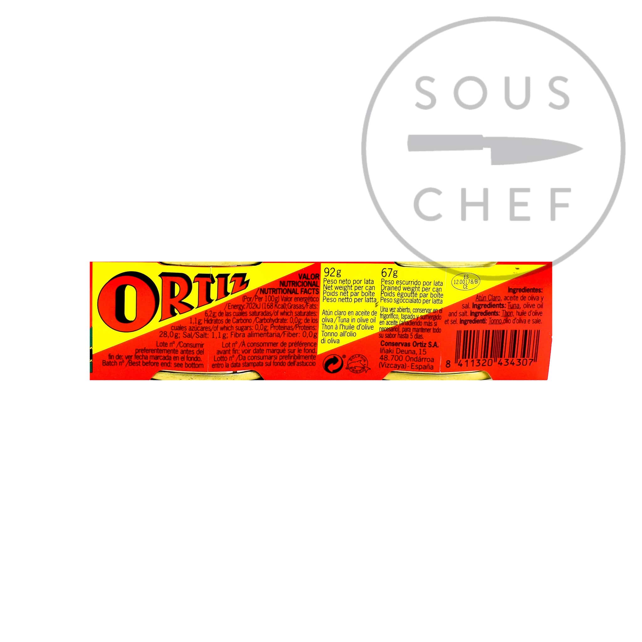 Ortiz Yellowfin Tuna in Olive Oil, 3 x 92g Multipack - Image 3