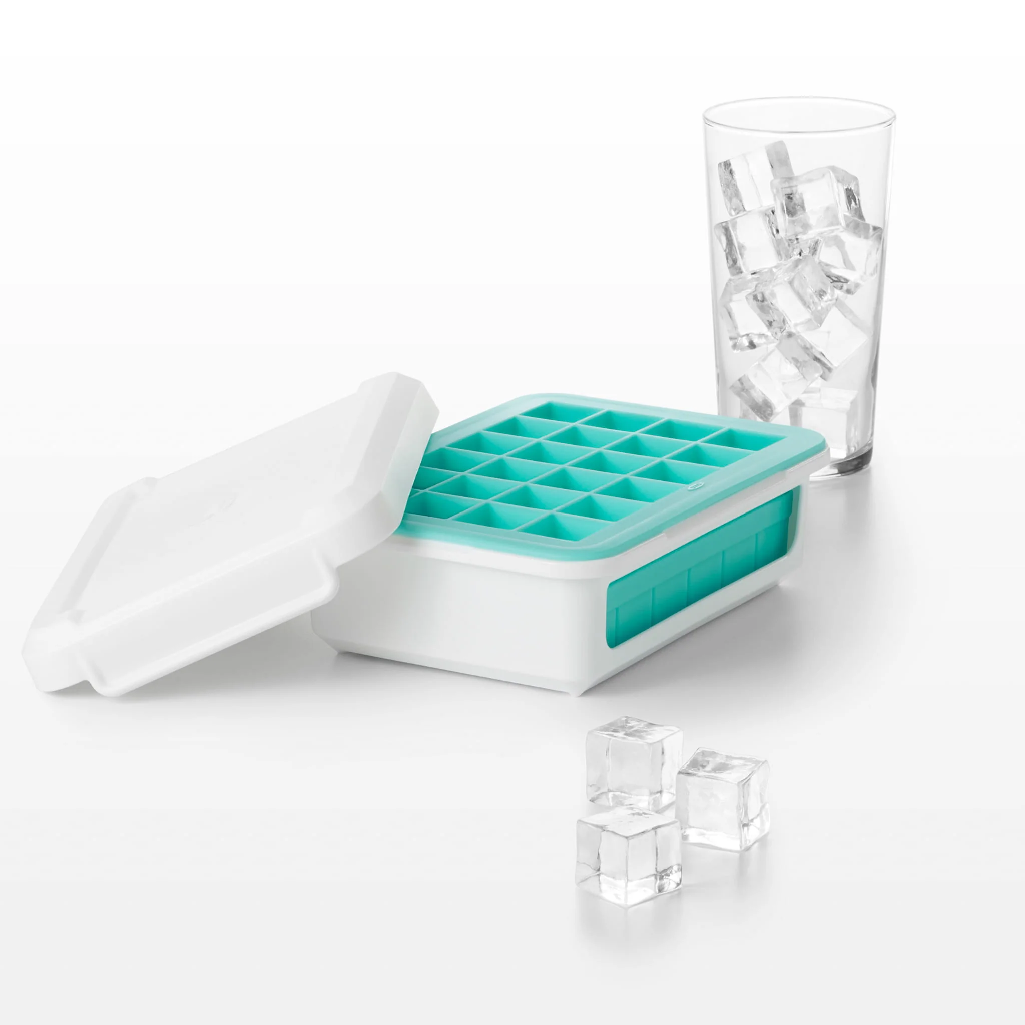 Oxo Covered Silicone Cocktail Ice Cube Tray - Image 3