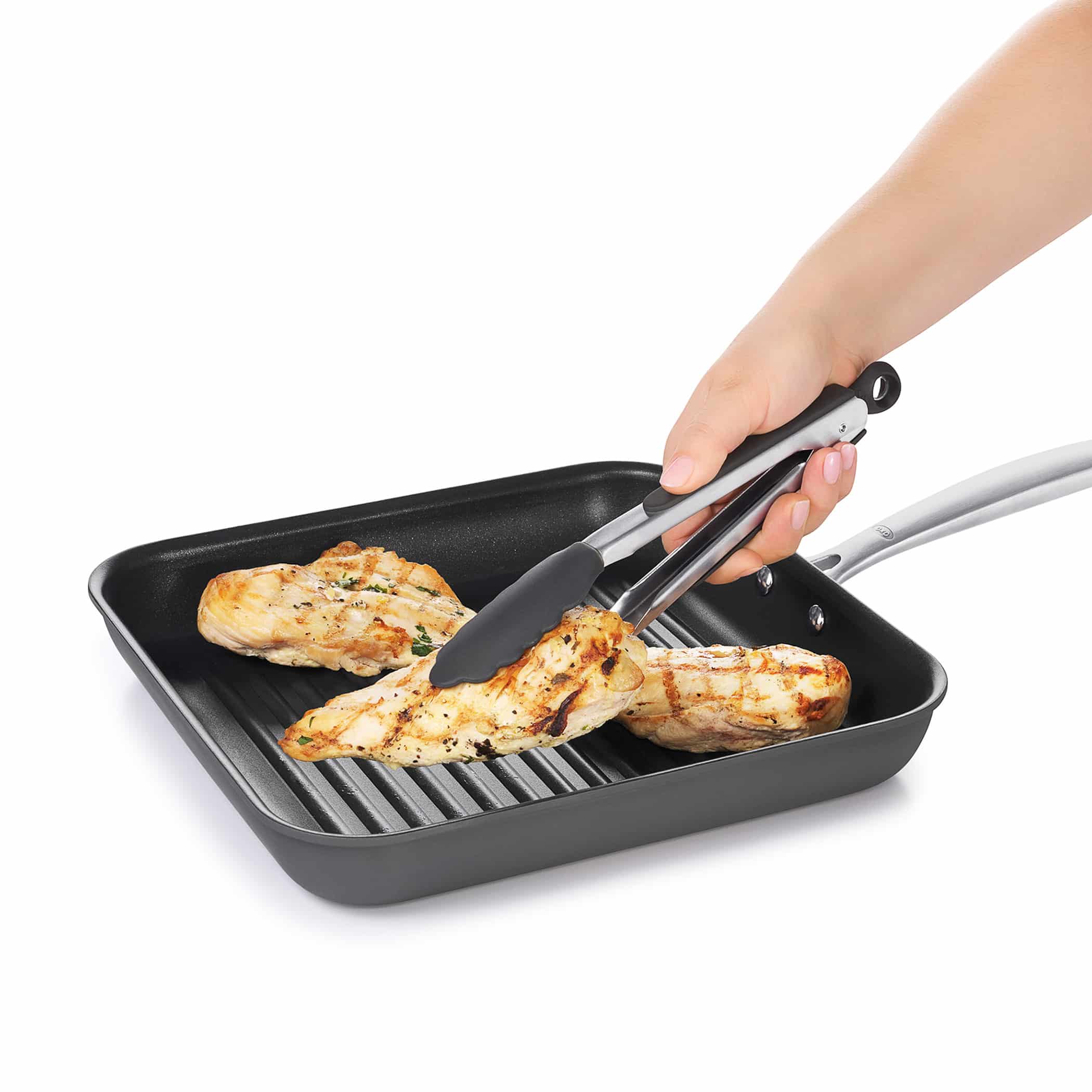 Oxo Good Grips 12" Locking Tongs with Silicone Heads - Image 4