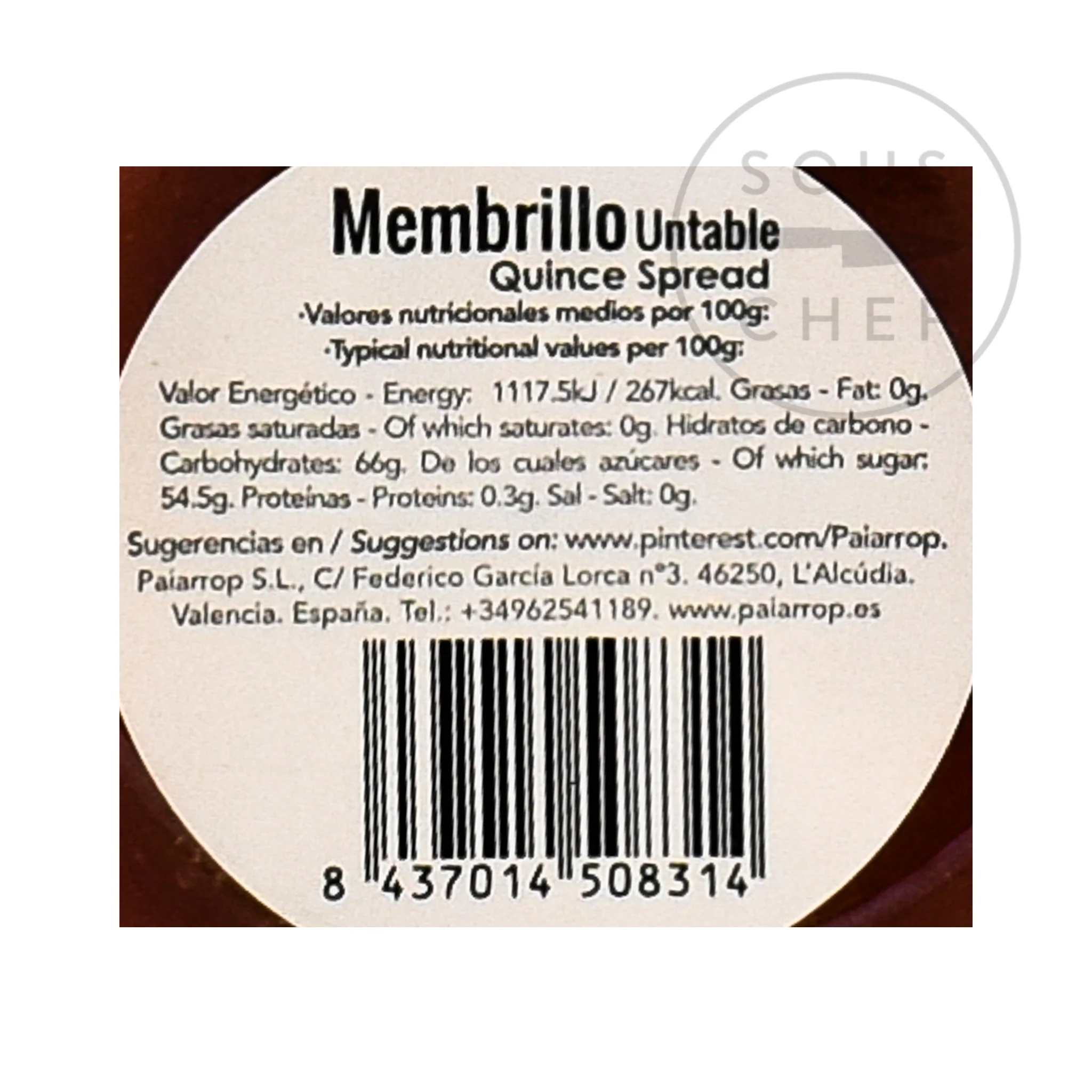 Paiarrop Valencia Quince Paste, 140g - Image 2