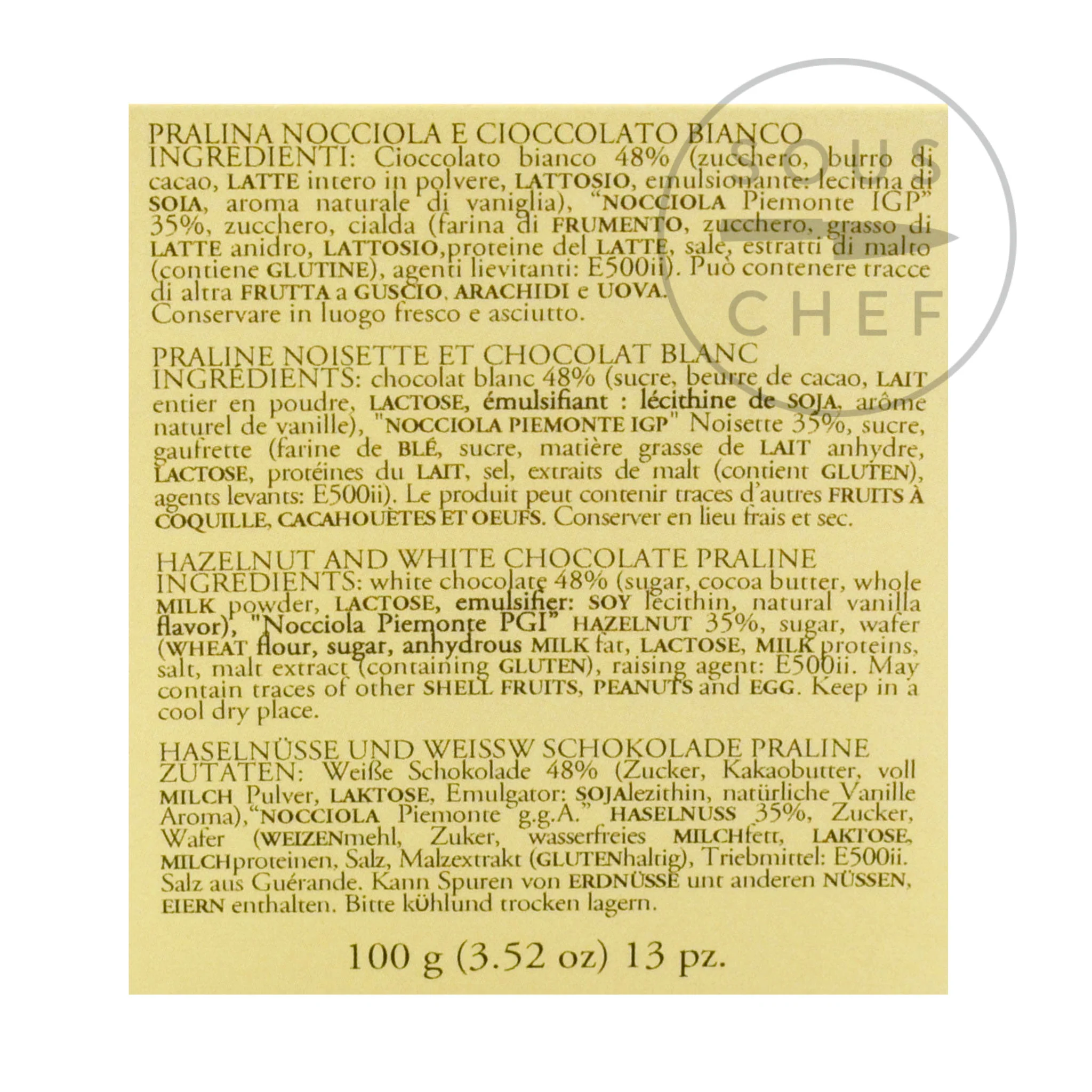 Pariani Hazelnut and White Chocolate Pralines, 100g - Image 3