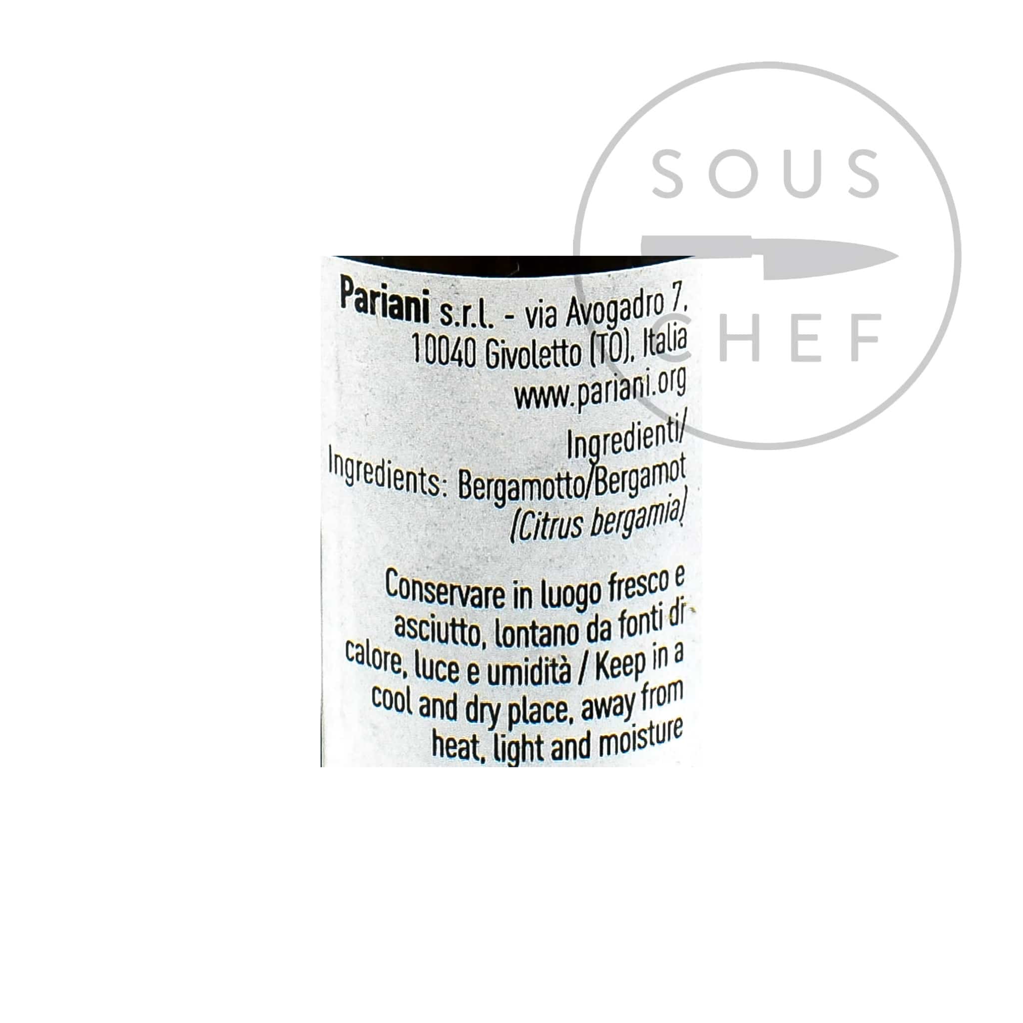 Pariani Natural Bergamot Flavouring, 15ml - Image 2