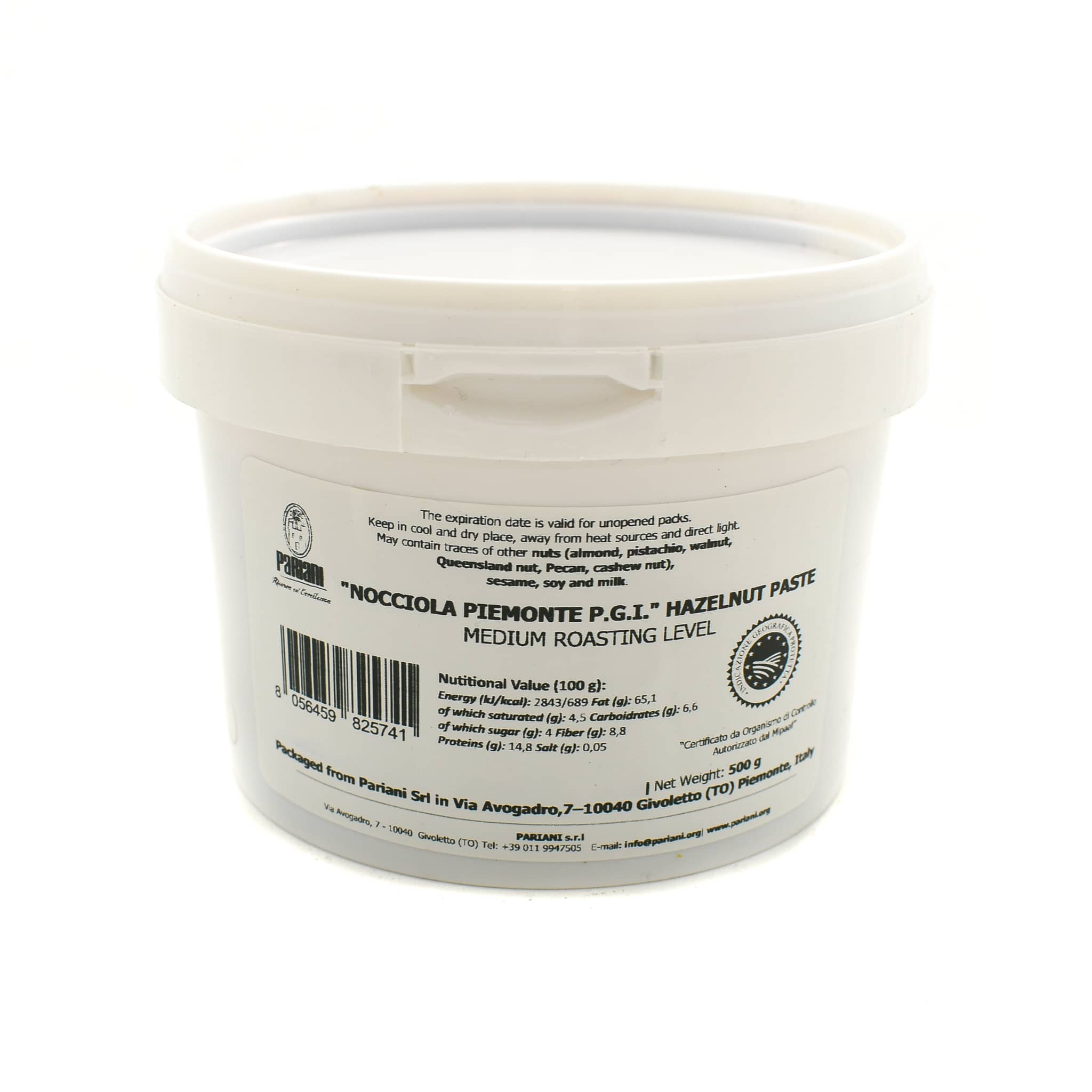 Pariani "Nocciola Piemonte PGI" Hazelnut Paste, 500g