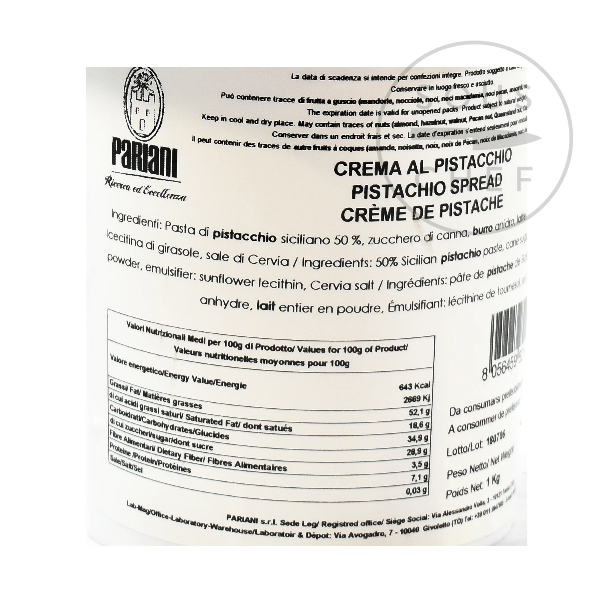 Sweet Sicilian Pistachio Cream, 1kg - Image 4