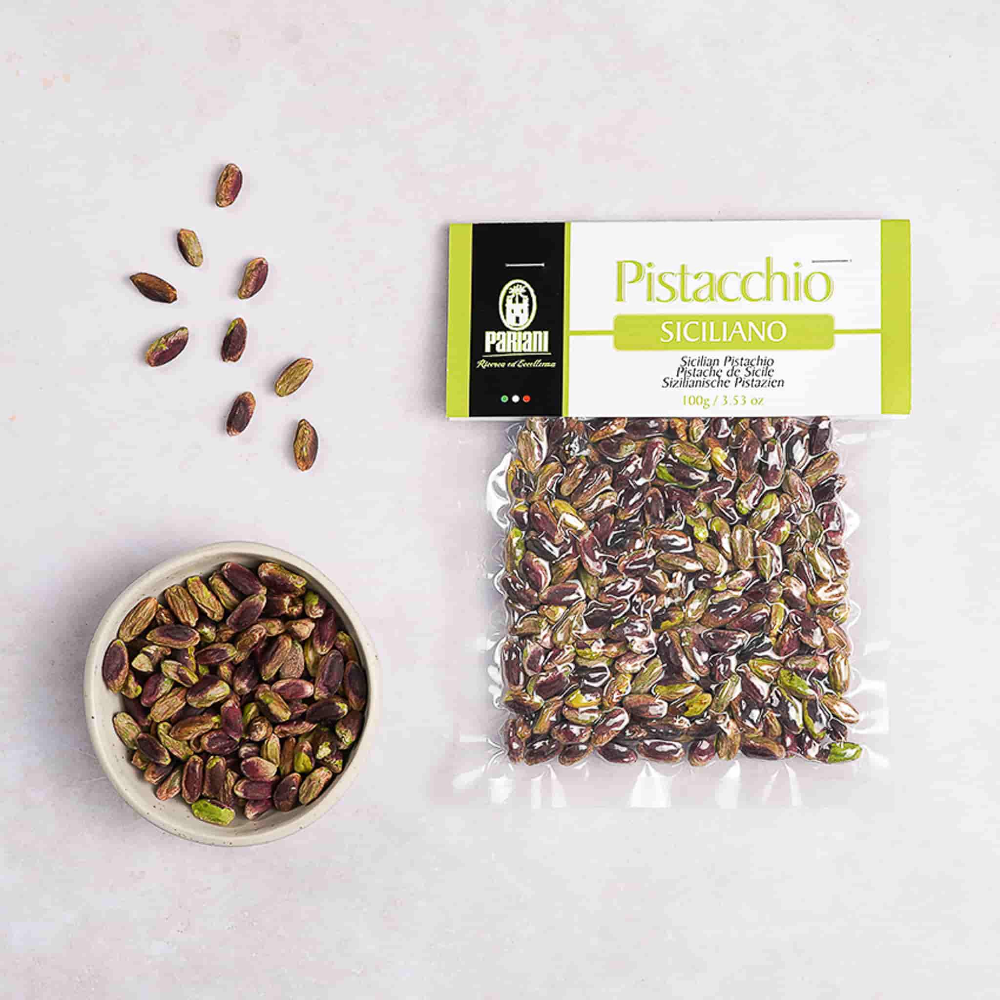 Pariani Whole Sicilian Pistachio, 100g - Image 2