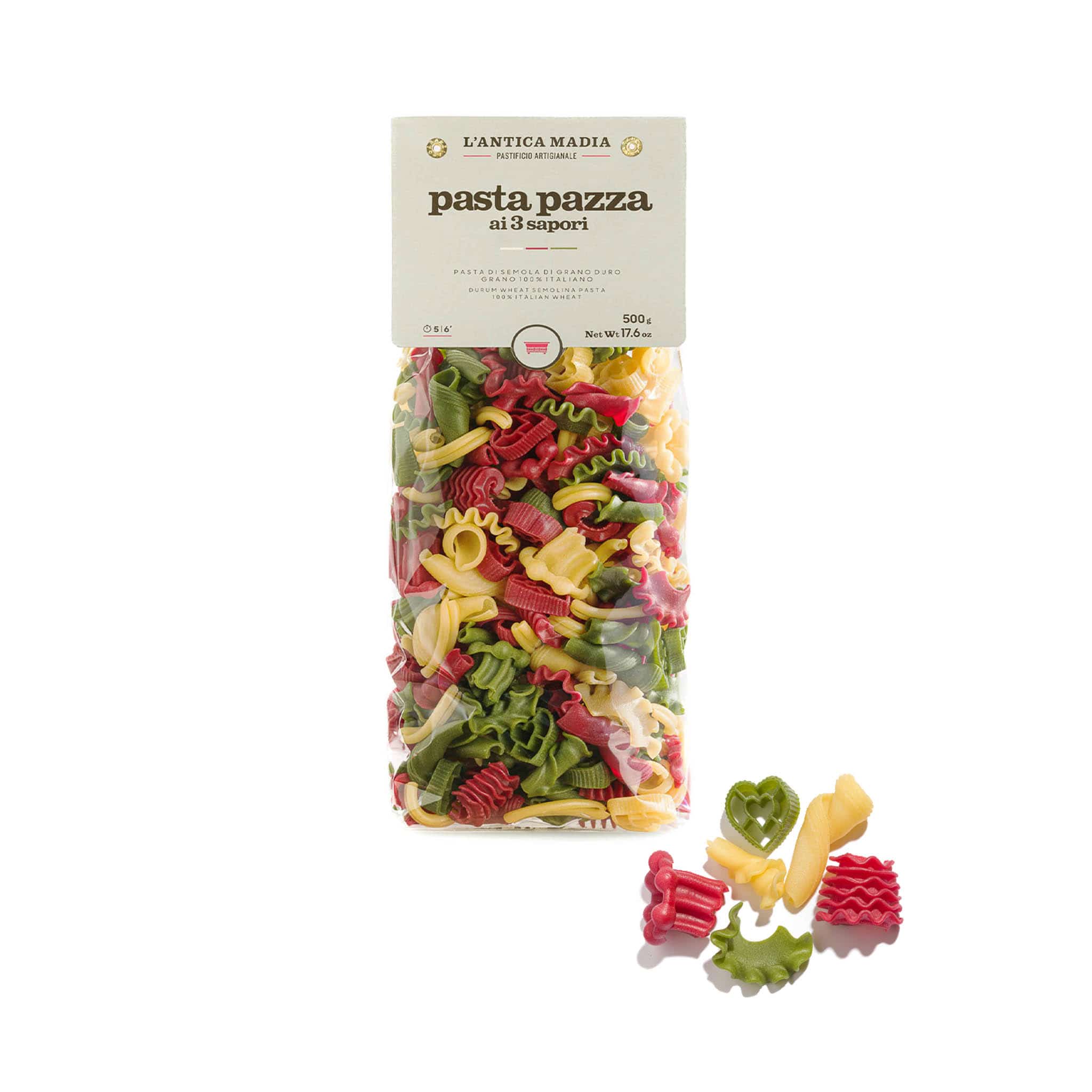 Pasta L'Antica Tricolore Pasta Pazza, 500g - Image 2