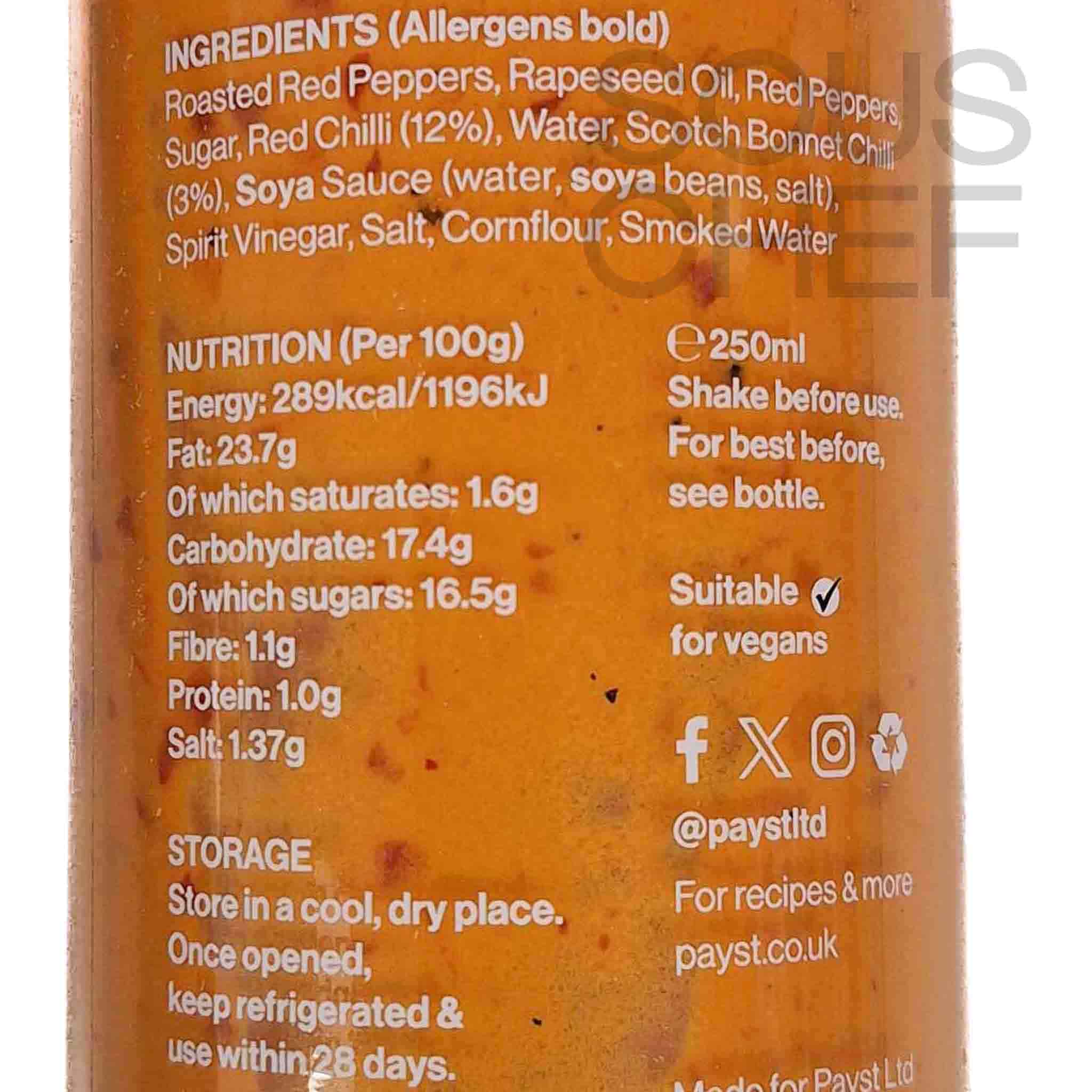 Payst Spicy Burnt Chilli Sauce, 250ml - Image 2