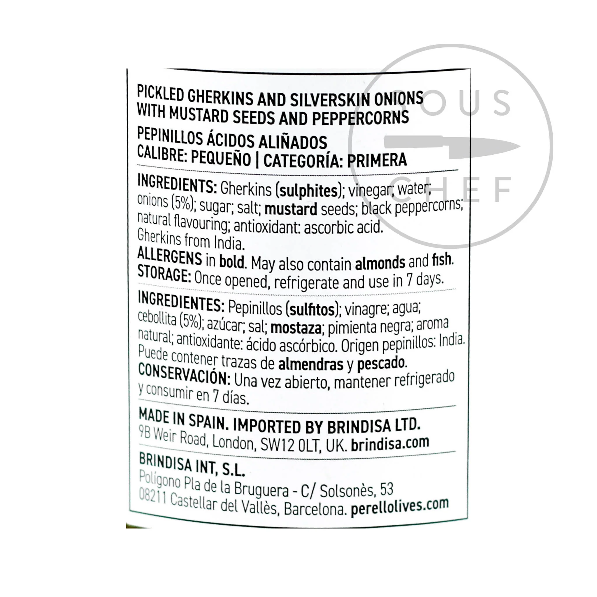 Perello Cocktail Gherkins, 190g - Image 2