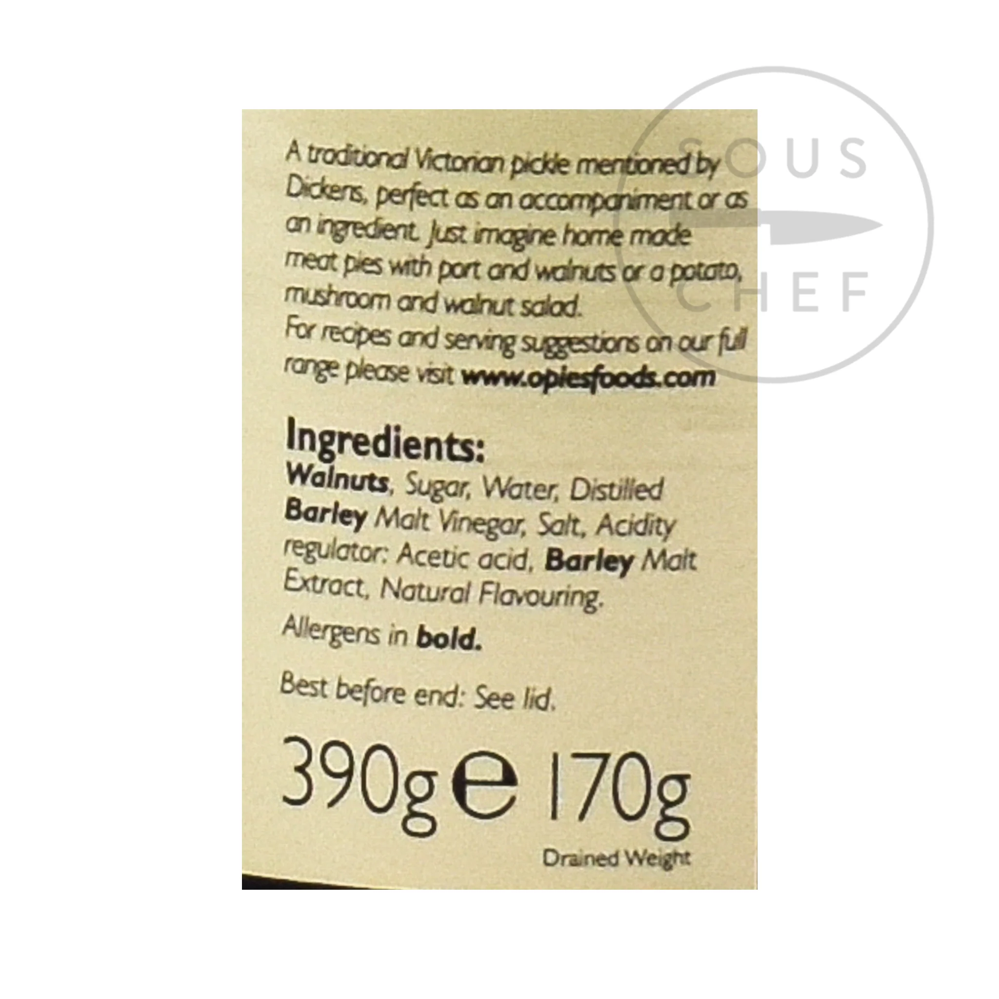 Pickled Walnuts in Malt Vinegar, 390g - Image 4