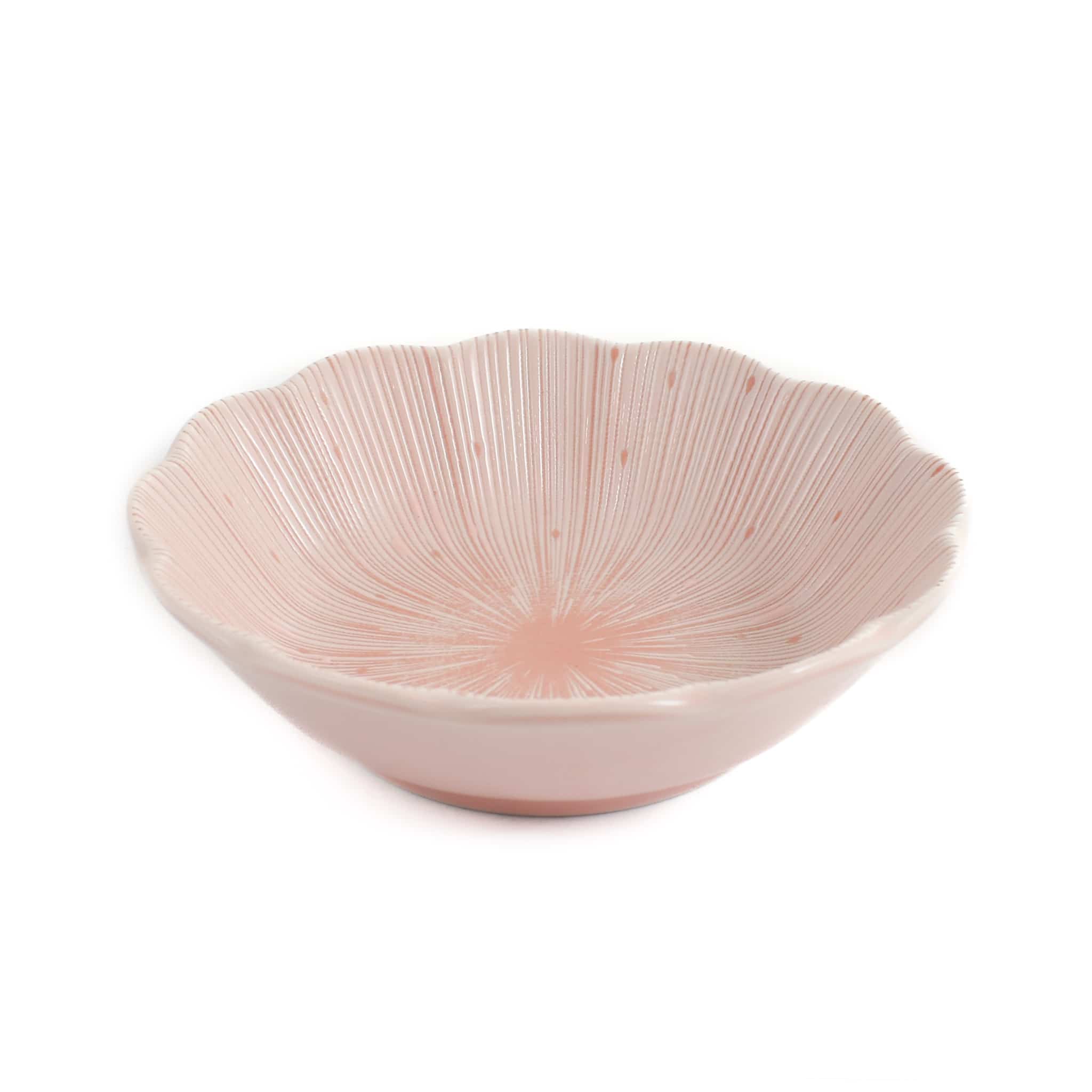 Pink Scalloped Japanese Bowl, 13.5cm - Image 2