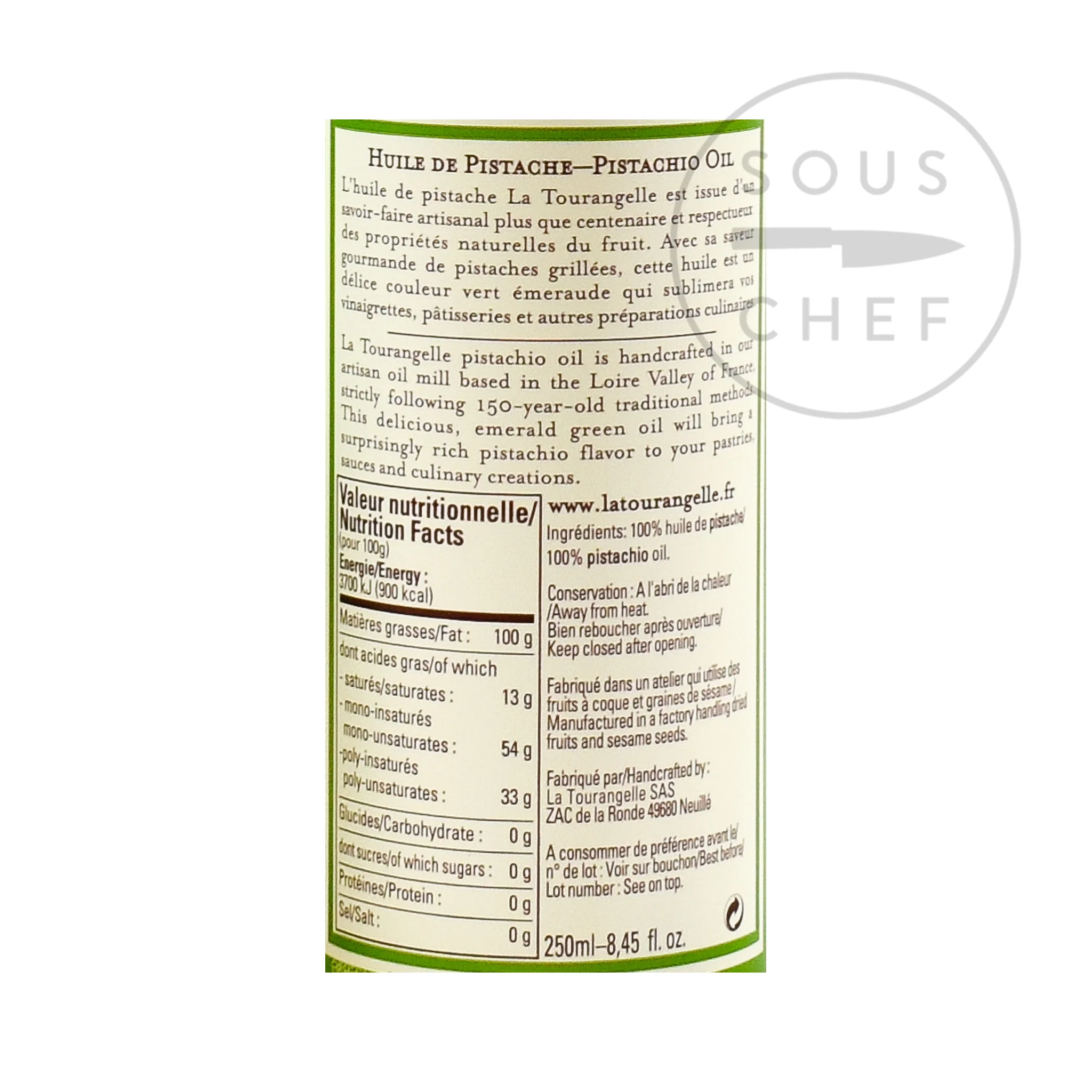La Tourangelle Pistachio Oil, 250ml - Image 3