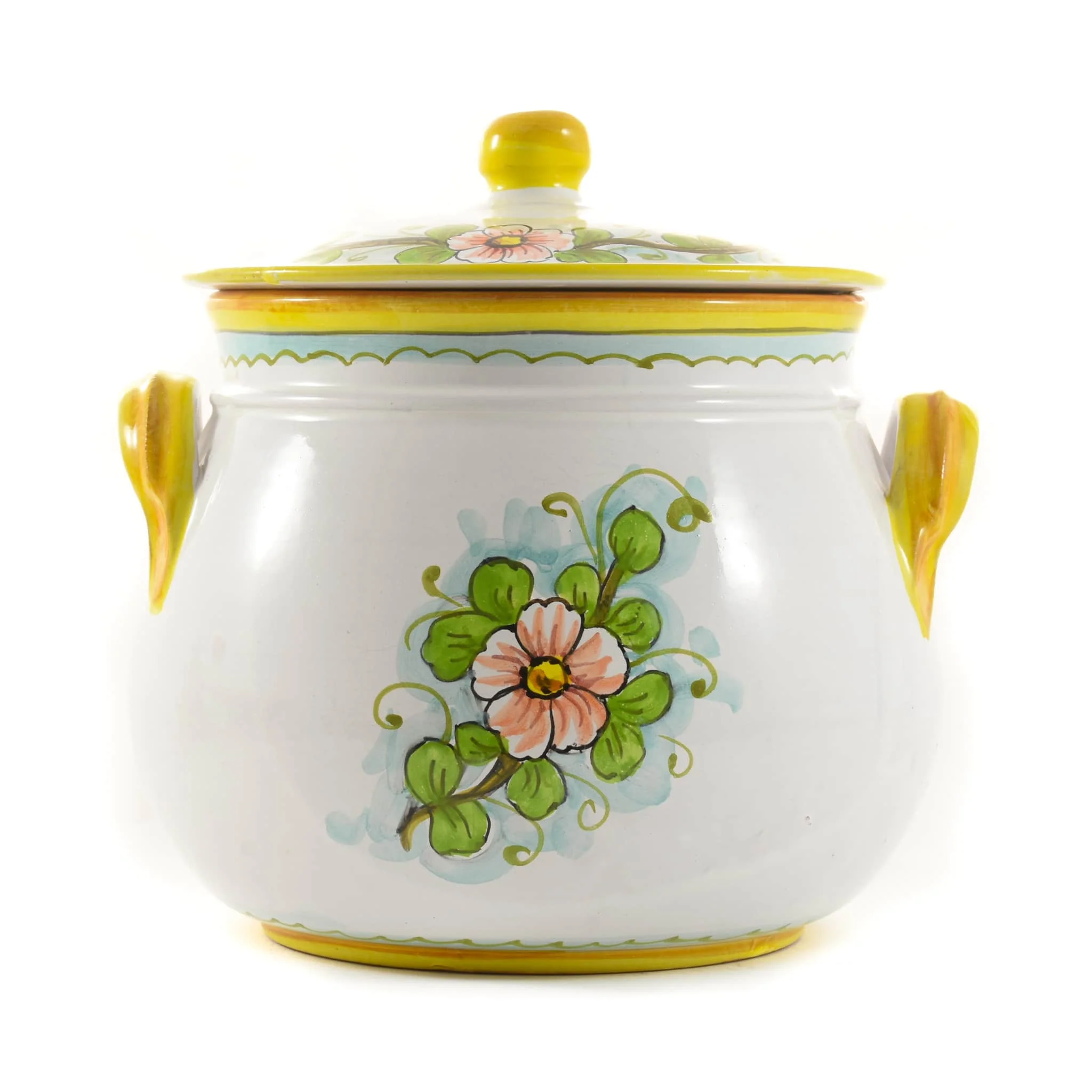 Pomegranate-Painted Terracotta Cooking Pot, 20cm - Image 2