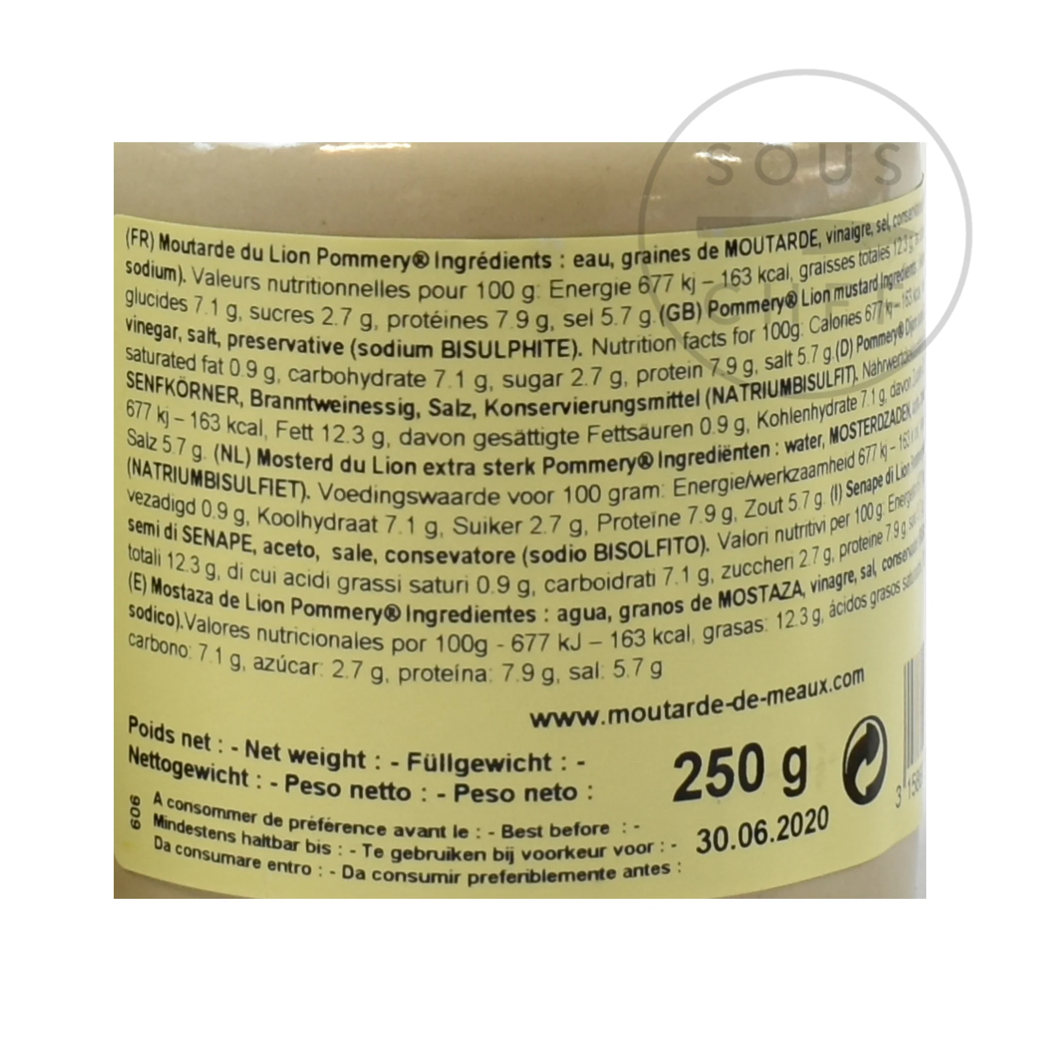 Pommery Extra Strong Mustard, 250g - Image 4