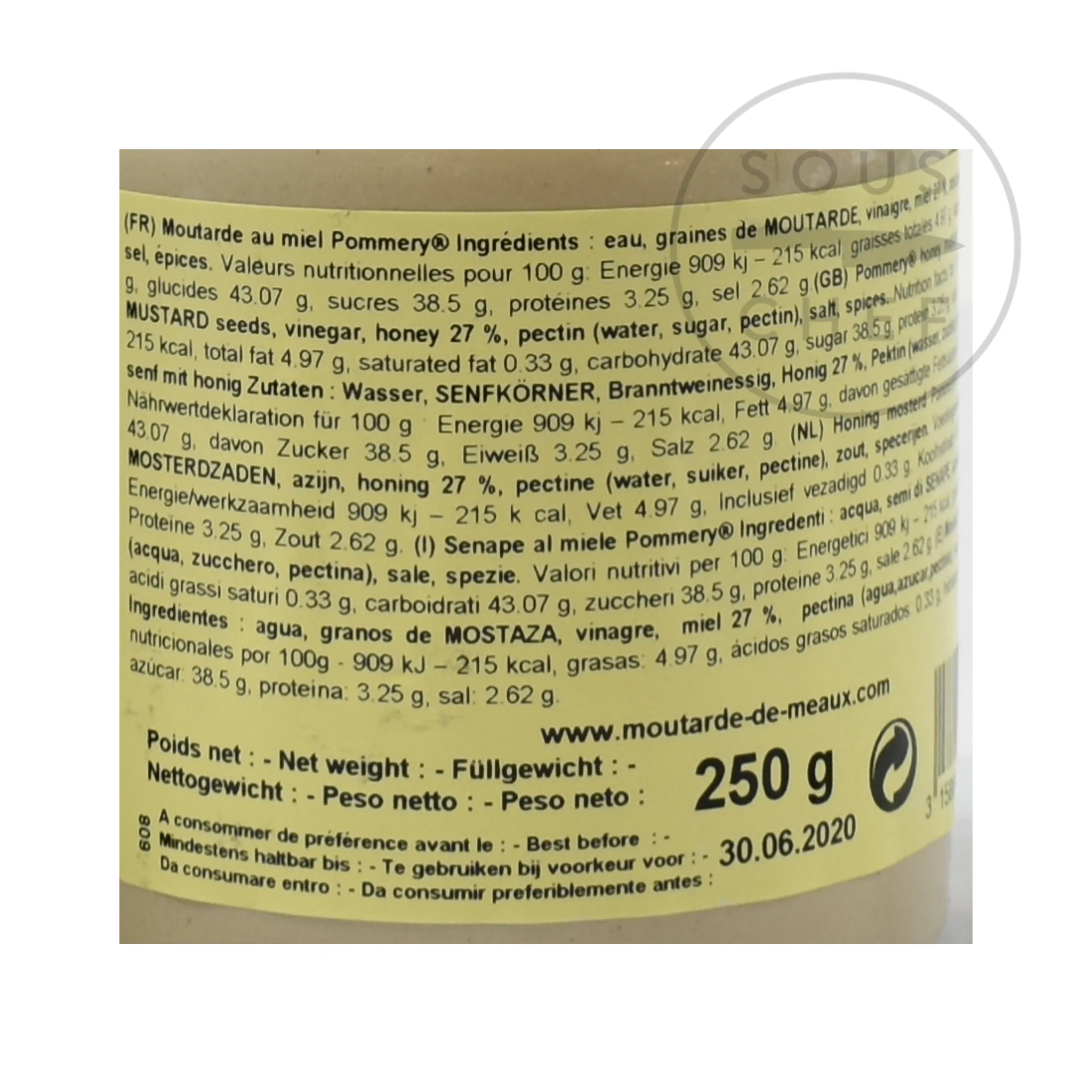Pommery Honey Mustard, 250g - Image 4