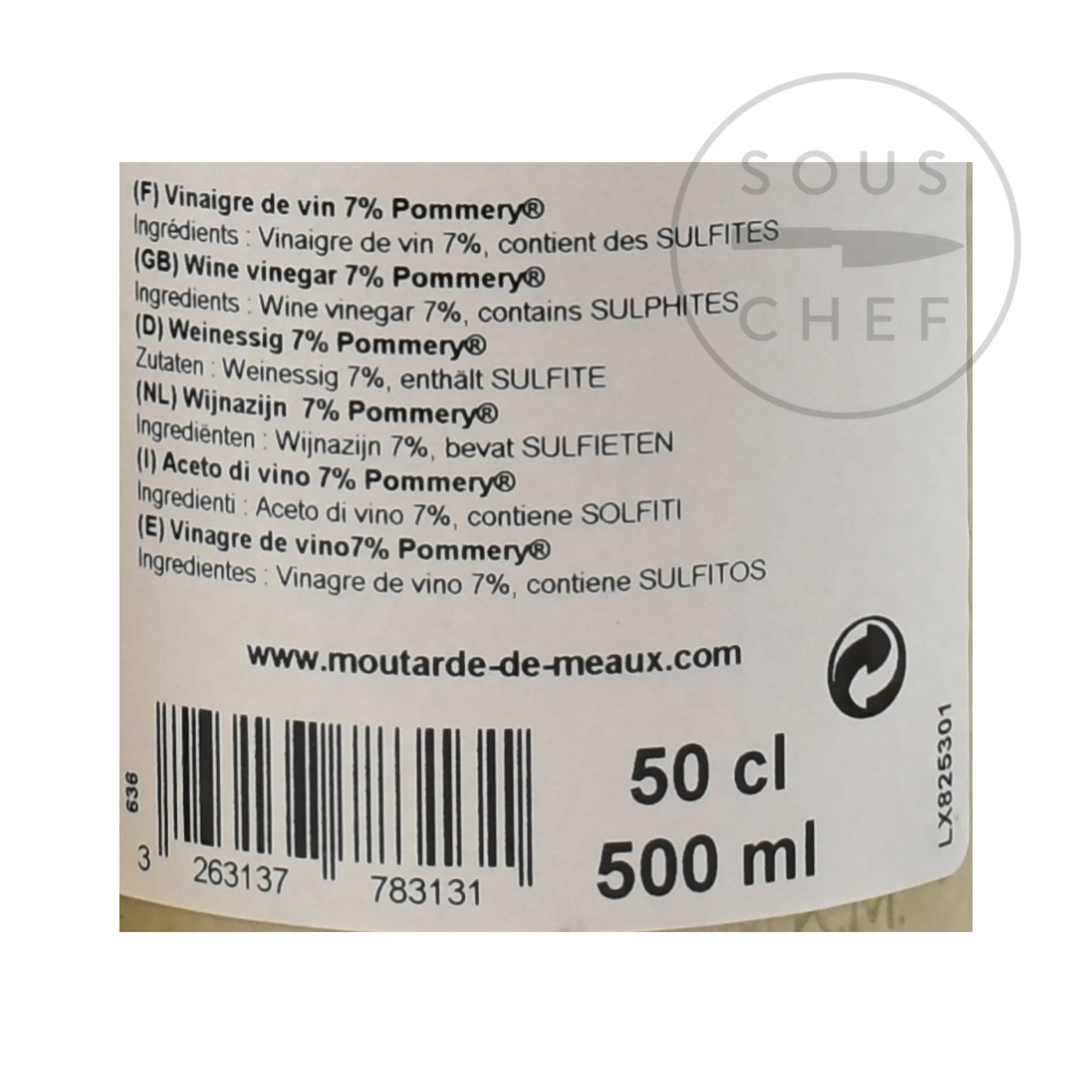 Pommery Red Wine Vinegar, 500ml - Image 3