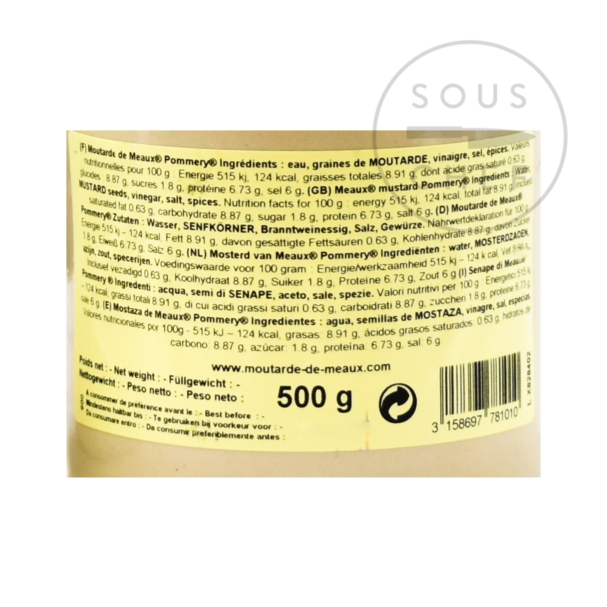 Pommery Wholegrain Mustard - Moutarde de Meaux - Image 5