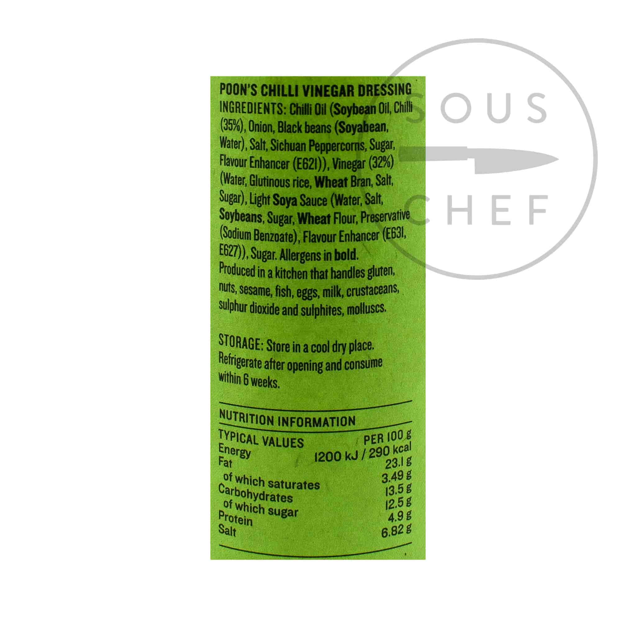 Poon's Chilli Vinegar Dressing, 250ml - Image 2