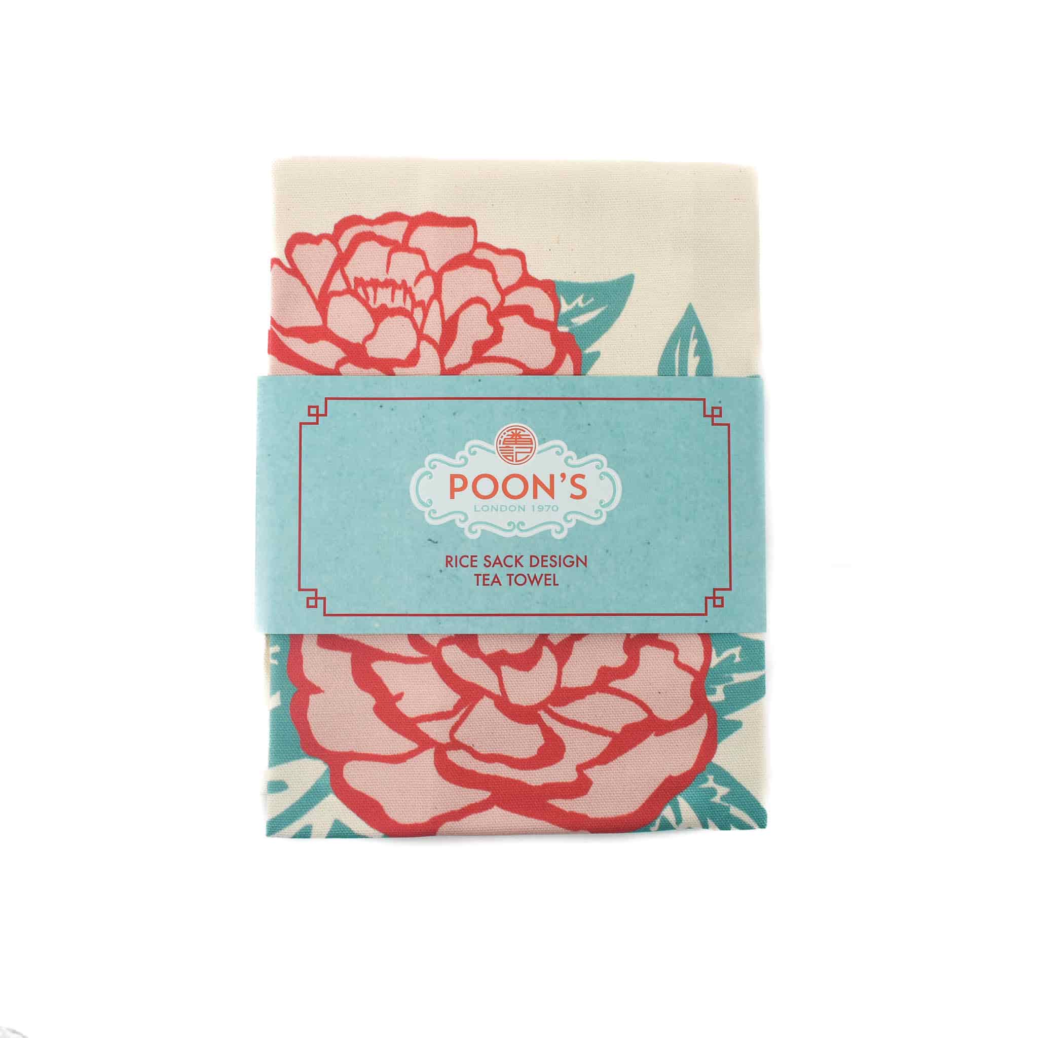 Poon's London Rice Sack Design Tea Towel - Image 2