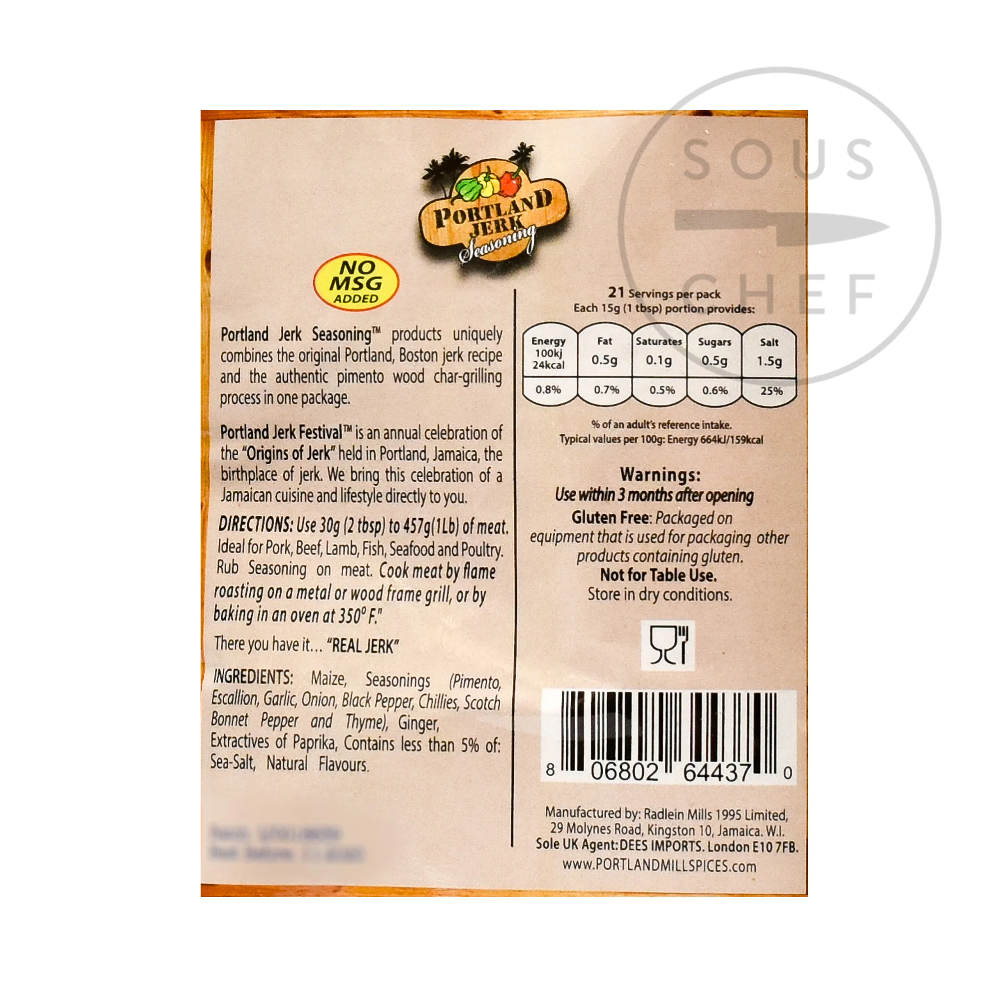 Portland Jerk Seasoning, 250g - Image 2