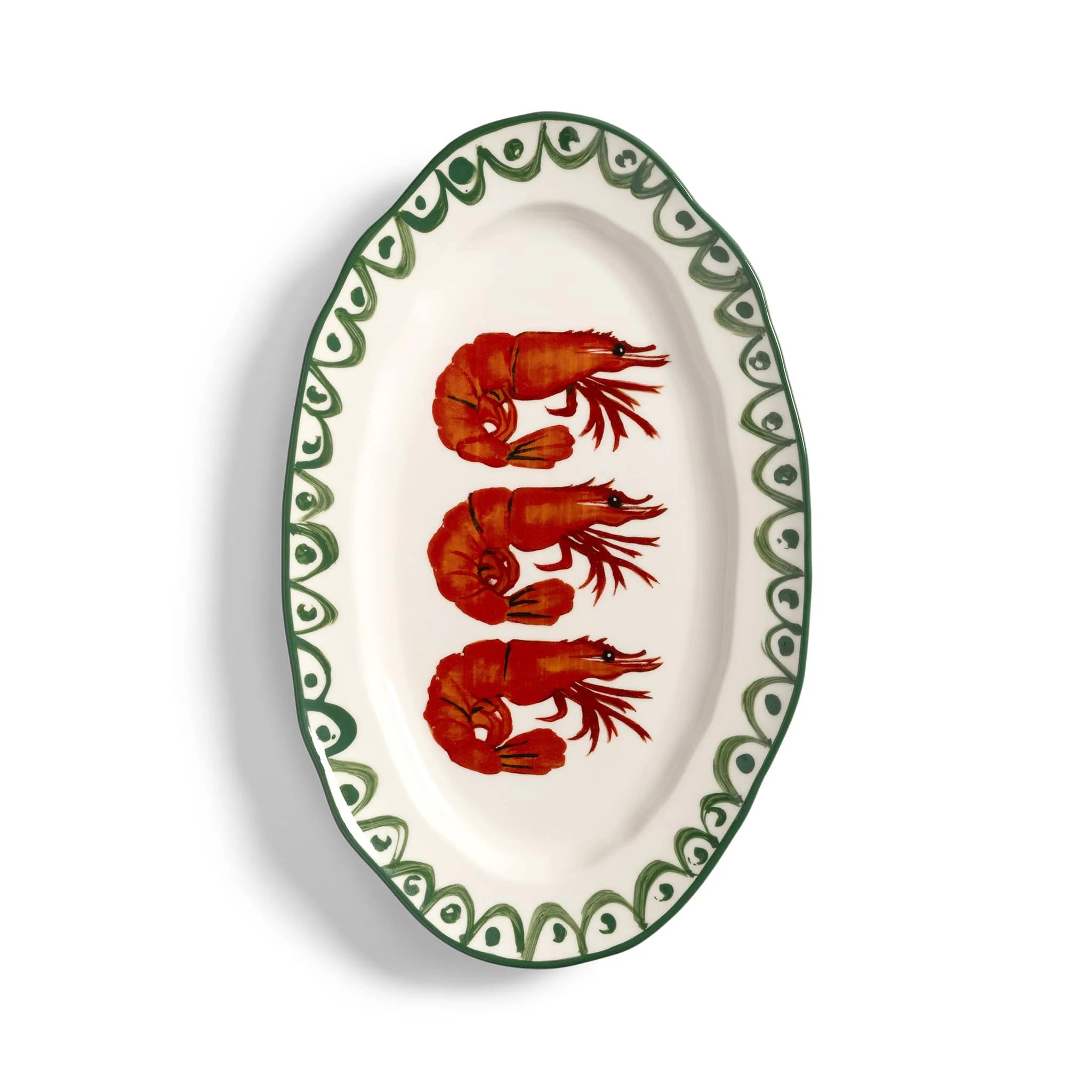 Prawn Ceramic Platter, 34.5cm