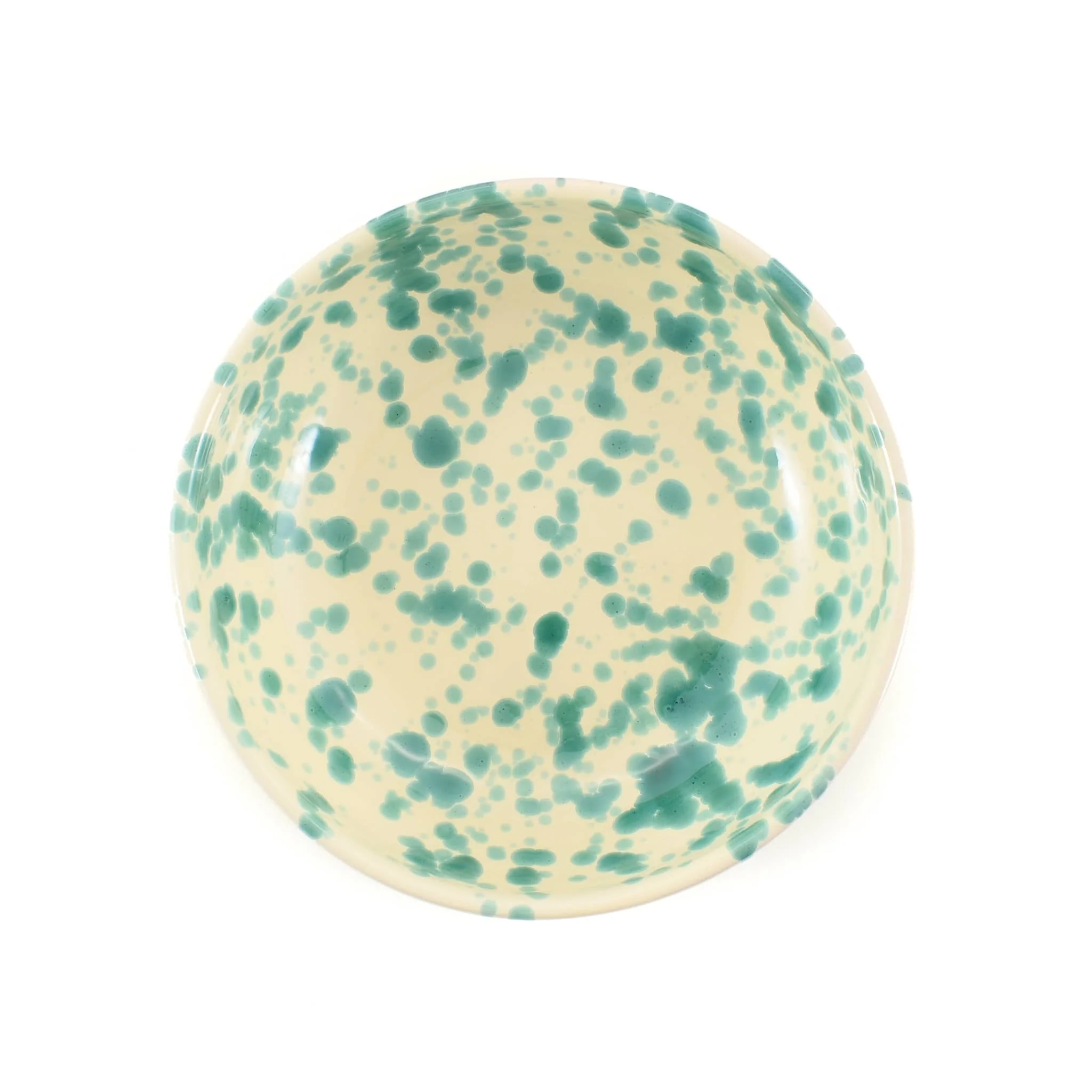 Puglia Aquamarine Splatter Bowl, 19cm - Image 3