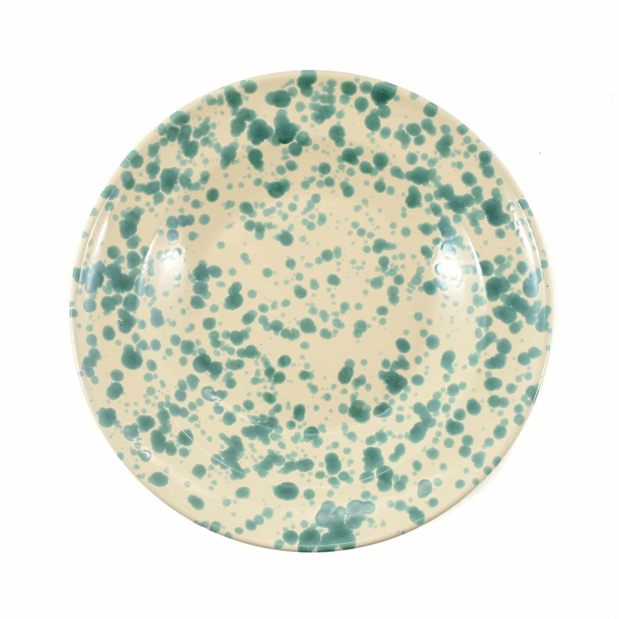 Puglia Aquamarine Splatter Pasta Bowl, 29cm - Image 2