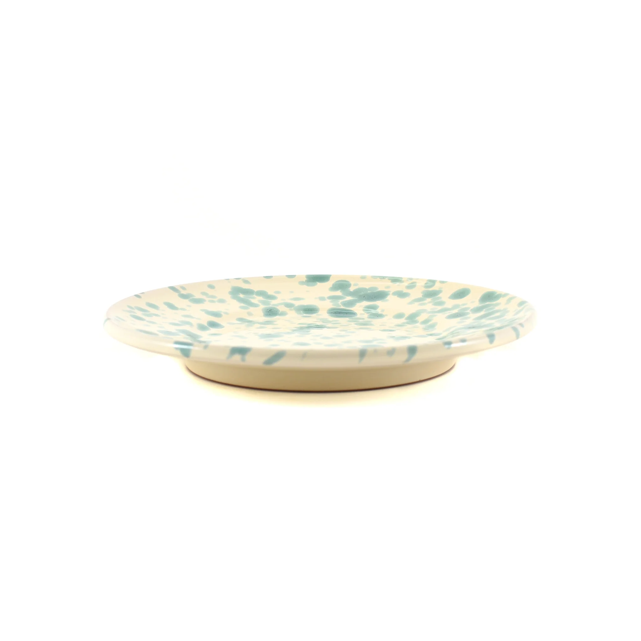 Puglia Aquamarine Splatter Side Plate, 19cm - Image 2